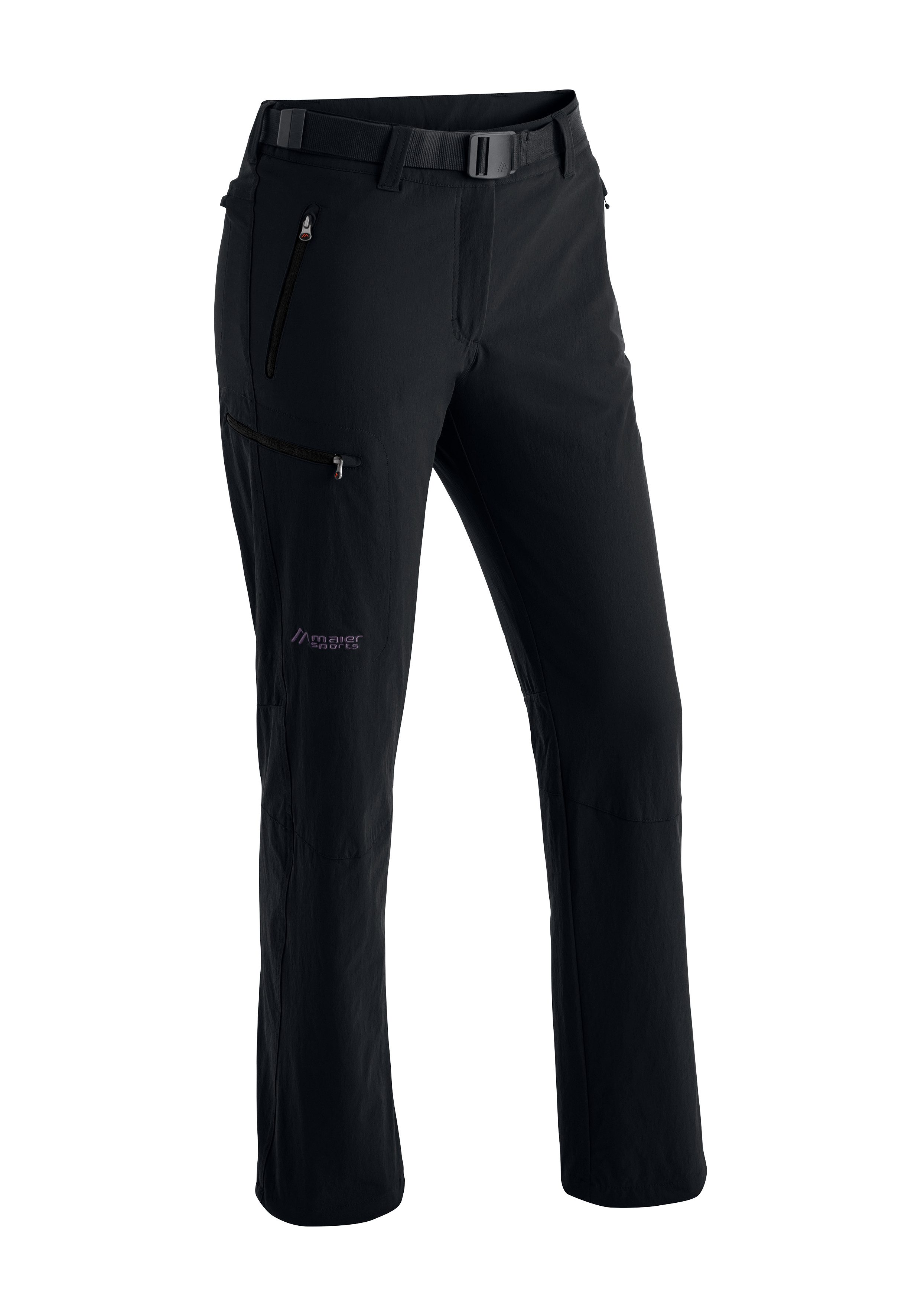 Maier Sports Functionele broek Rechberg Dames outdoorbroek gevoerd, wandelbroek met 4 ritszakken,...