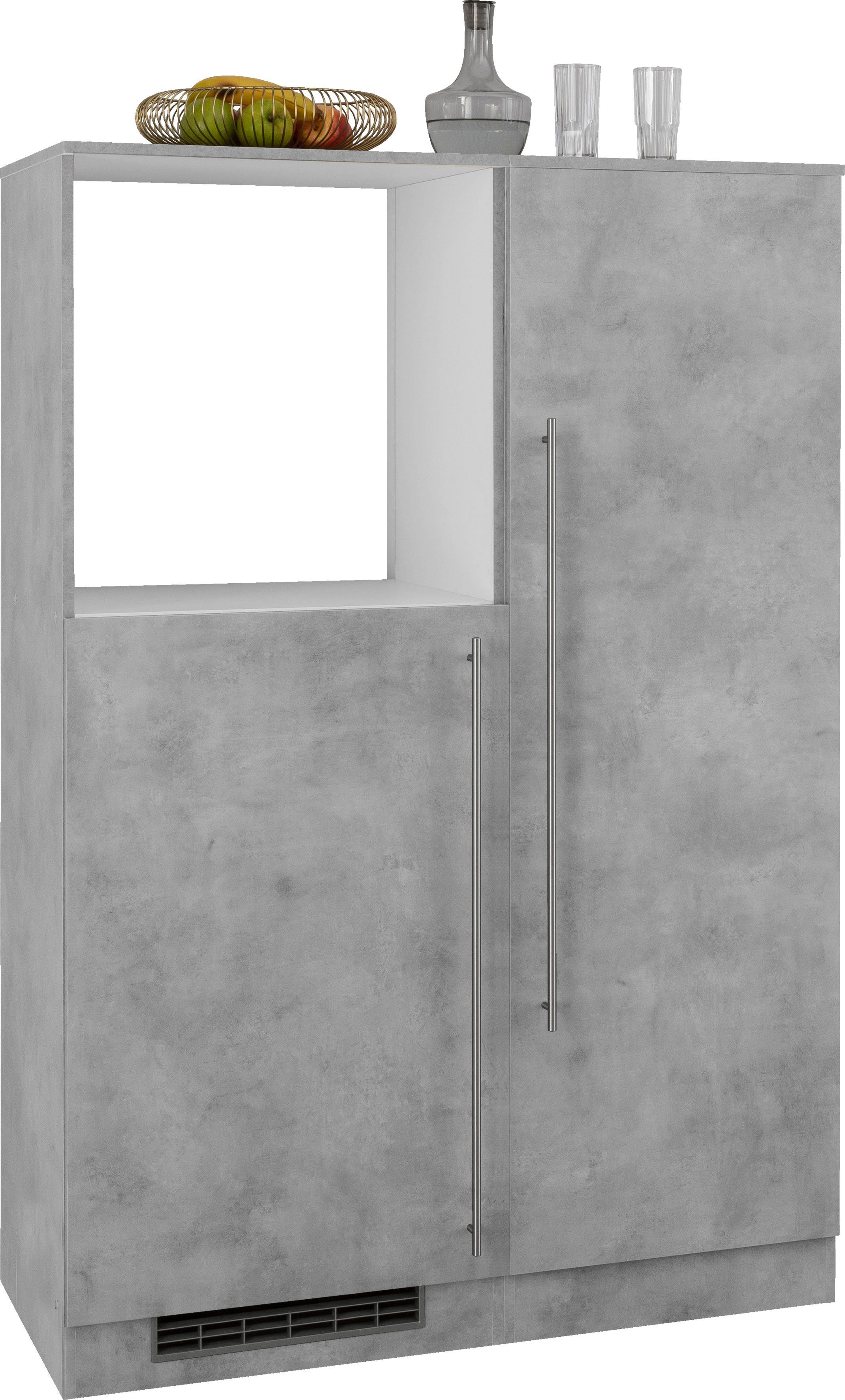 wiho Küchen Keuken Chicago Back-/Koelmodule, optioneel met elektrische apparaten, breedte 110 cm
