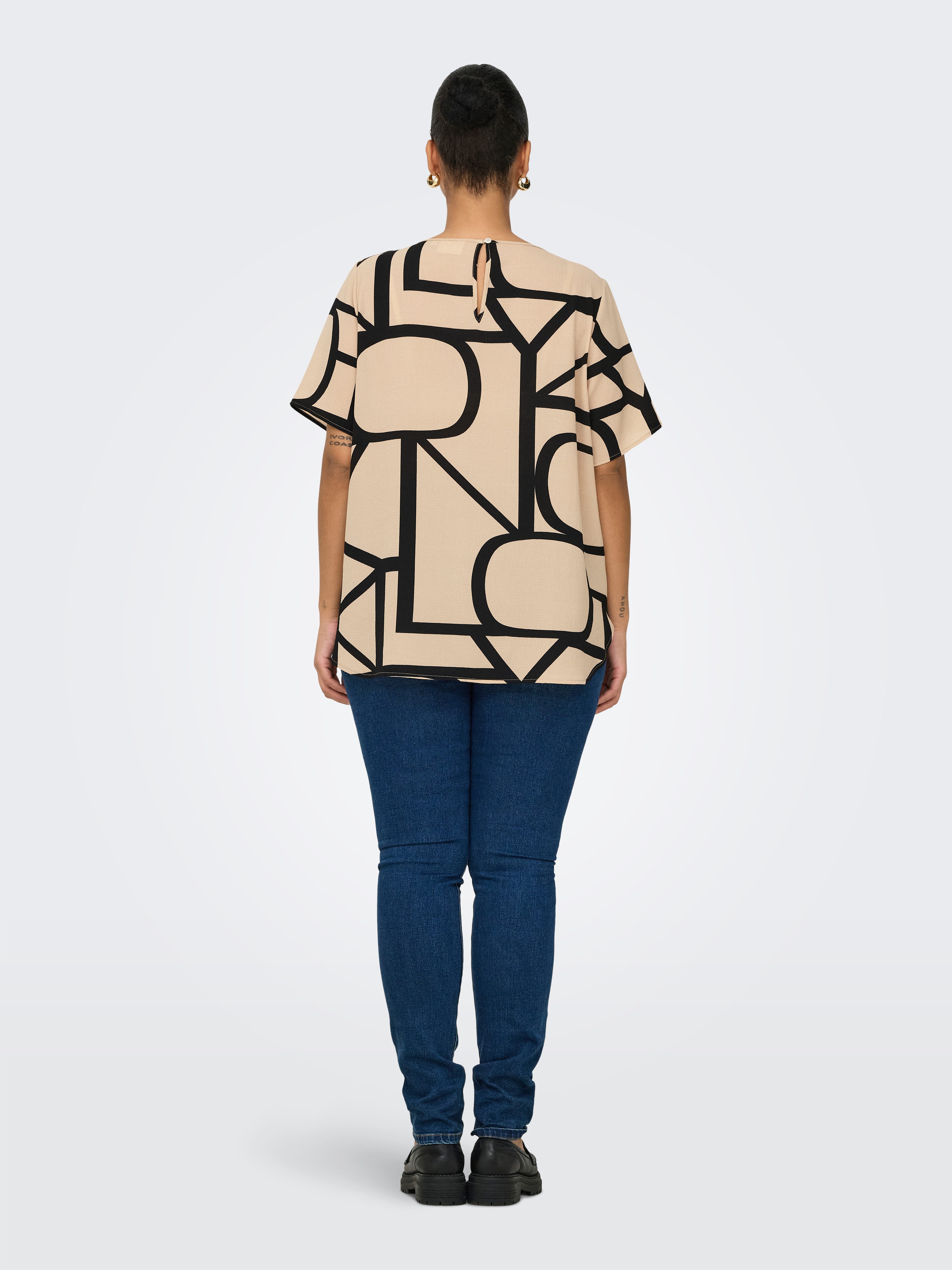 ONLY CARMAKOMA Shirtblouse CARVICA SS TOP WVN NOOS