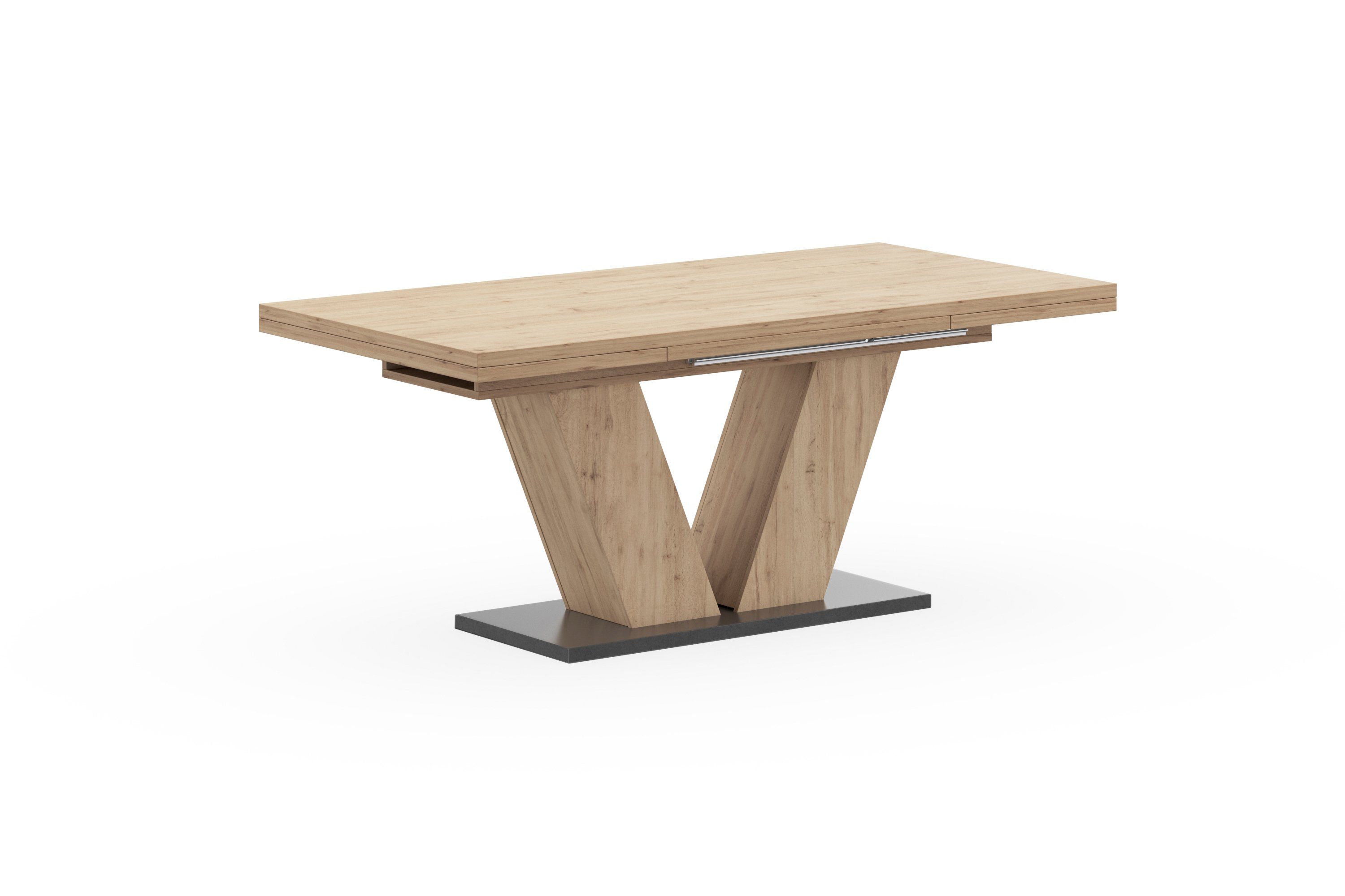 Mäusbacher Eettafel Comfort tafel TOPSELLER! Mäusbacher eettafel met V-frame en voetplaat. Breedte 180-280