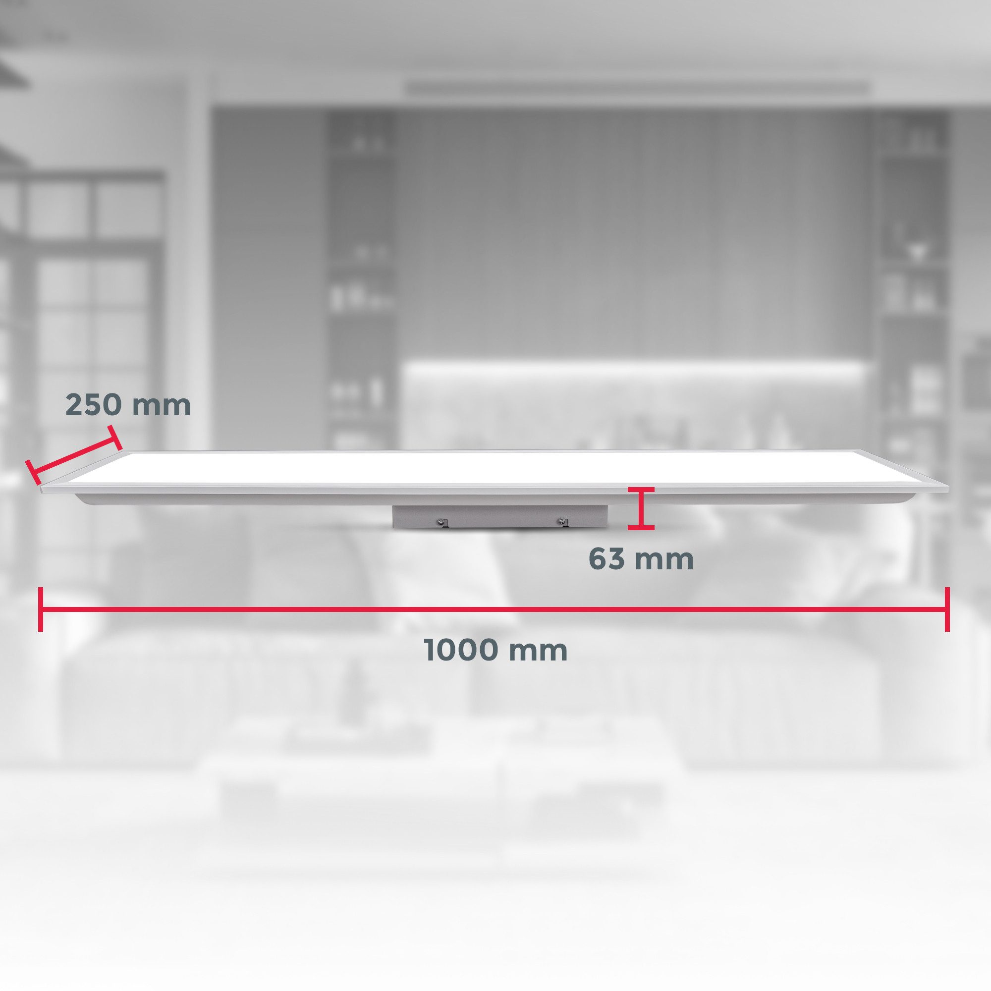B.K.Licht Led-plafondlamp BKL1326 LED plafondlamp met afstandsbediening, ultra dun, LED paneel