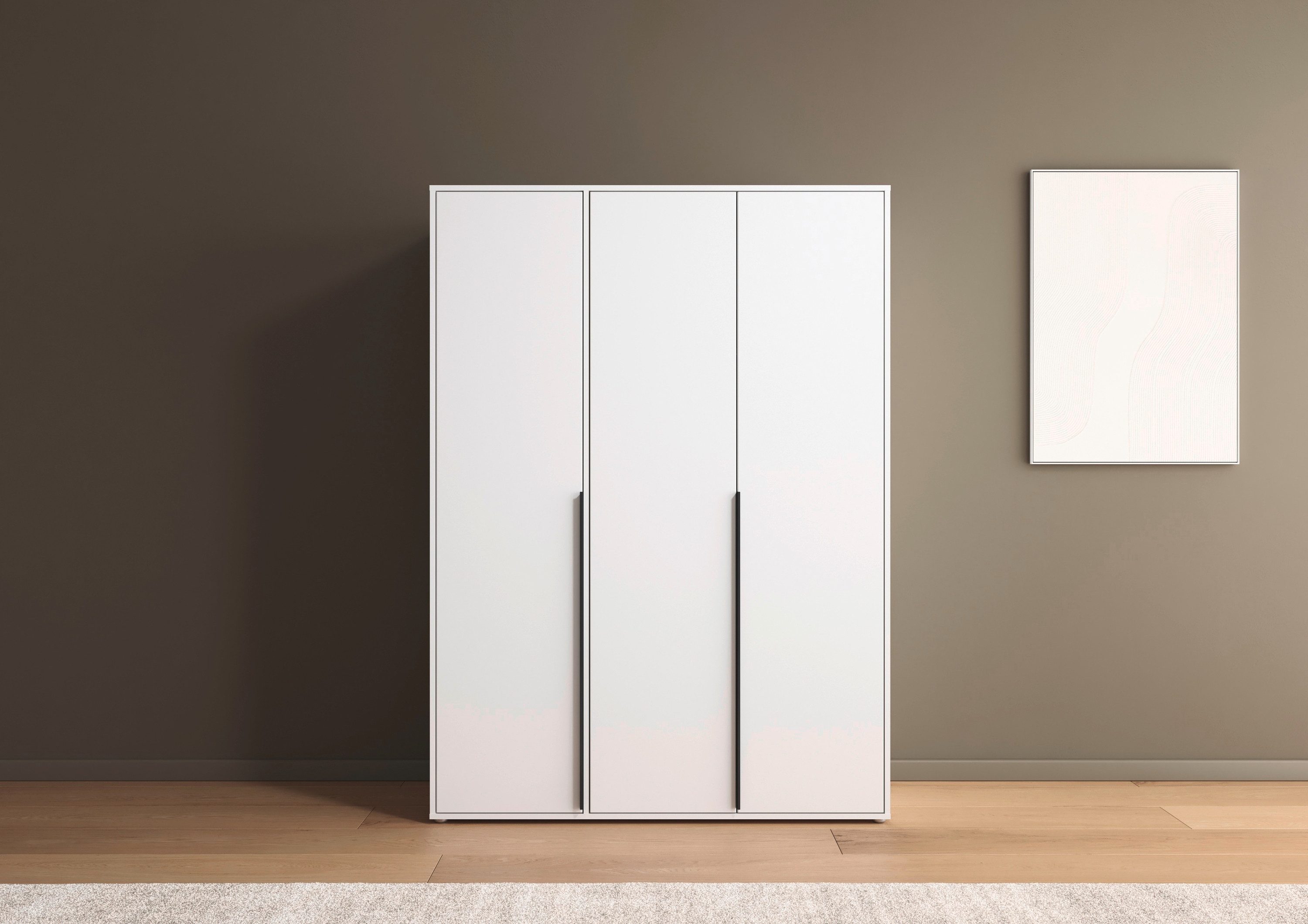 rauch Draaideurkast Kledingkast Kast Garderobe Wasmand NAGATA veel Opbergruimte met moderne stanggrepen in grijs metallic topseller made in germany