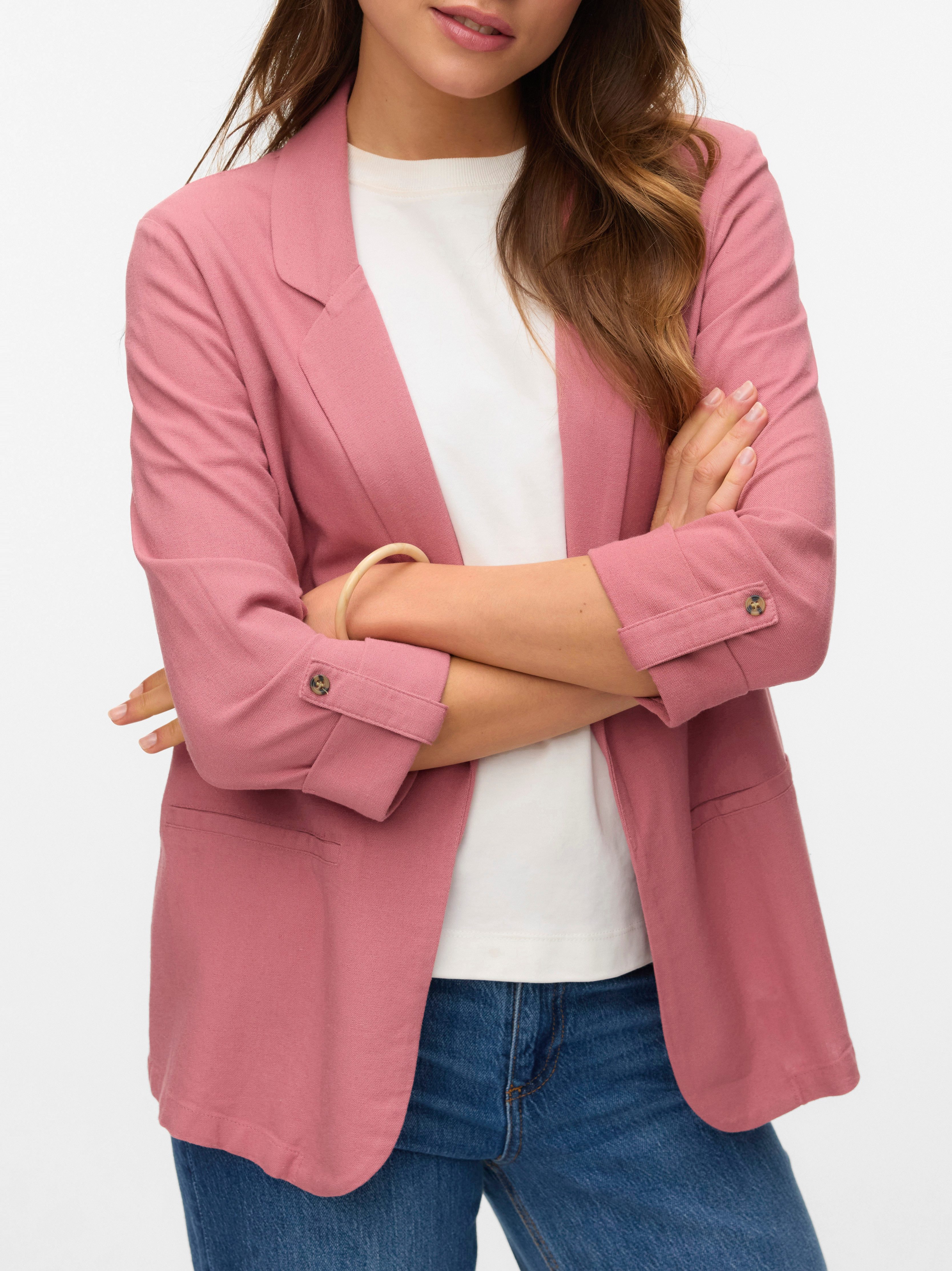 Vero Moda Korte blazer VMJESMILO 3/4 LOOSE BLAZER WVN GA NOOS