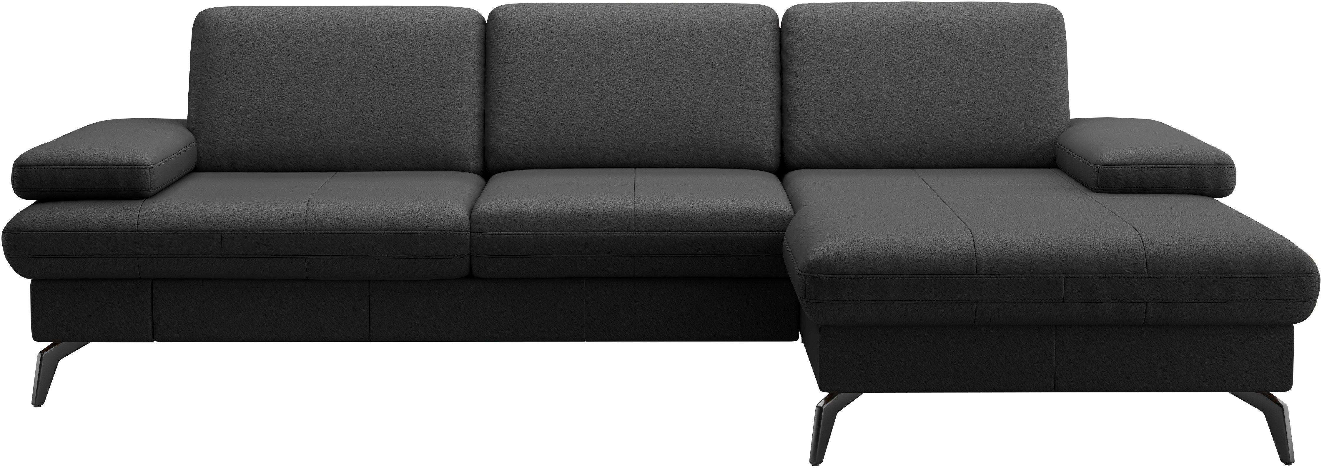 sit&more Hoekbank Morris L-vorm, incl. zitdiepteverstelling keuze uit armleuningverstelling, bedfunctie & bedlade