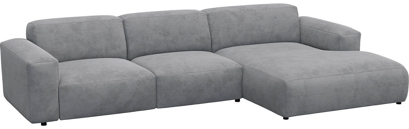 FLEXLUX Hoekbank Lucera comfortabel en comfortabel door hoogwaardige zitconstructie, L-vorm