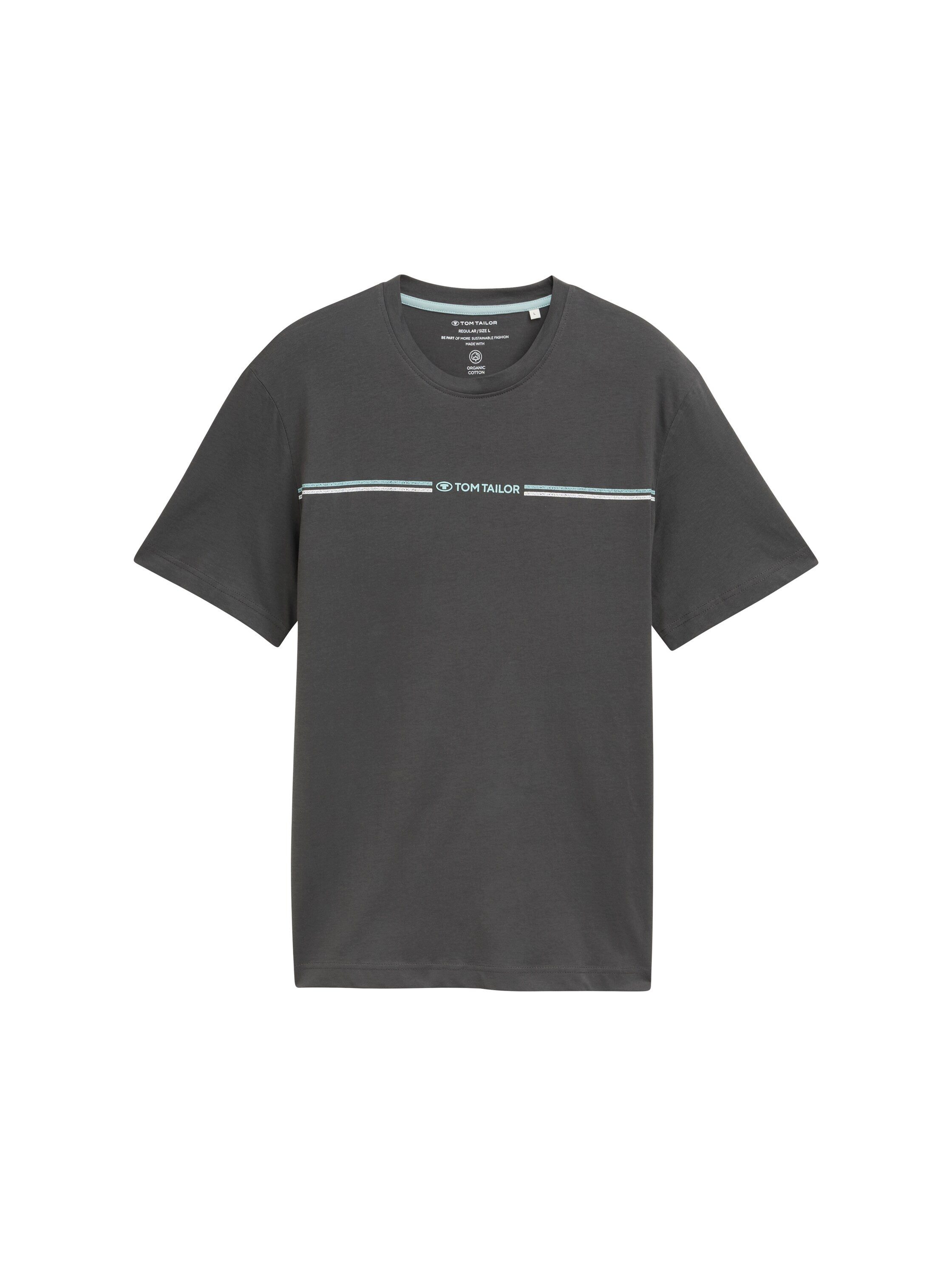 Tom Tailor T-shirt met logo-frontprint