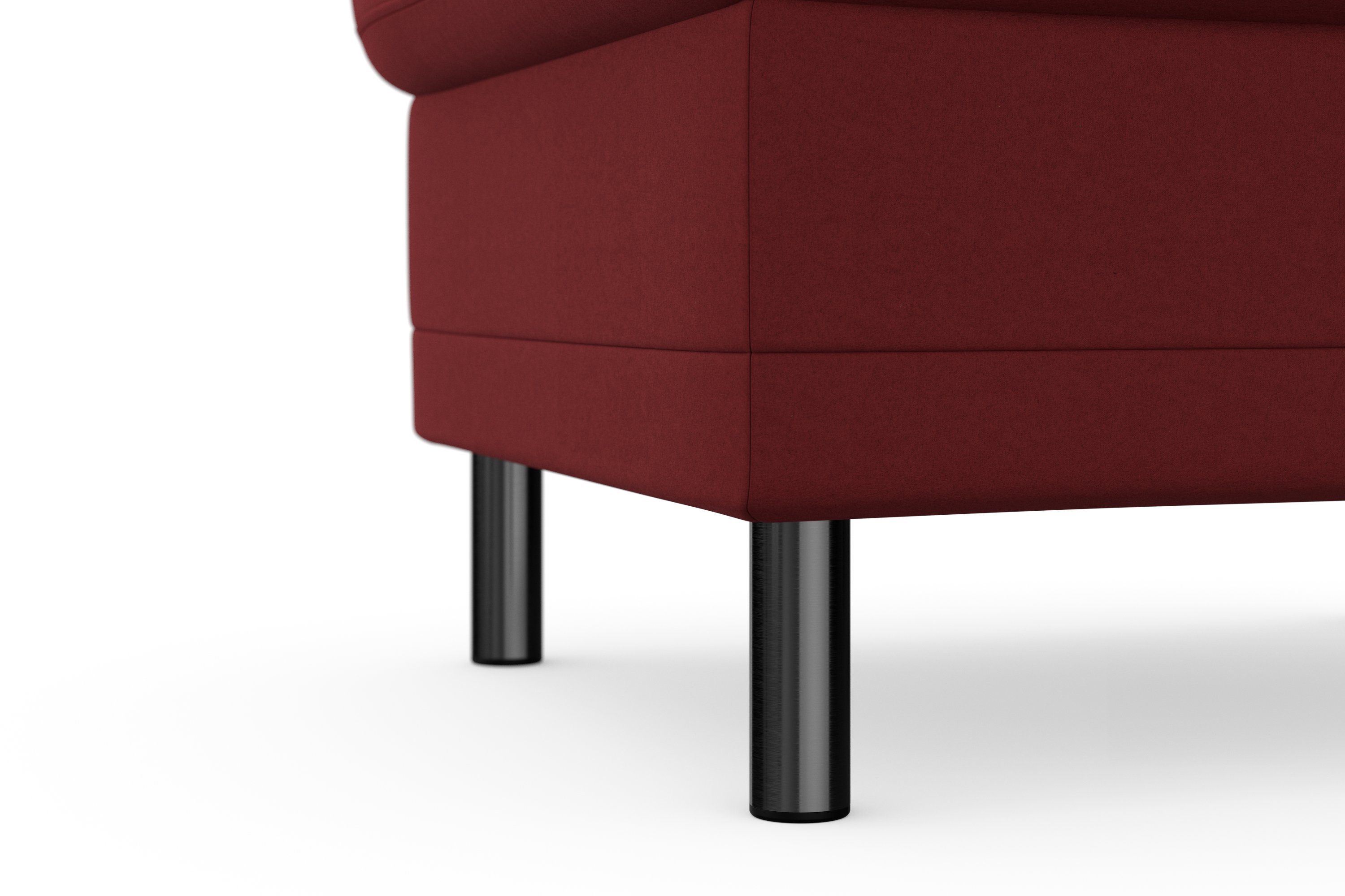 Places of Style Hocker met bergruimte Calando passend bij het bekleding van de calando-serie, ook met soft-clean bekleding