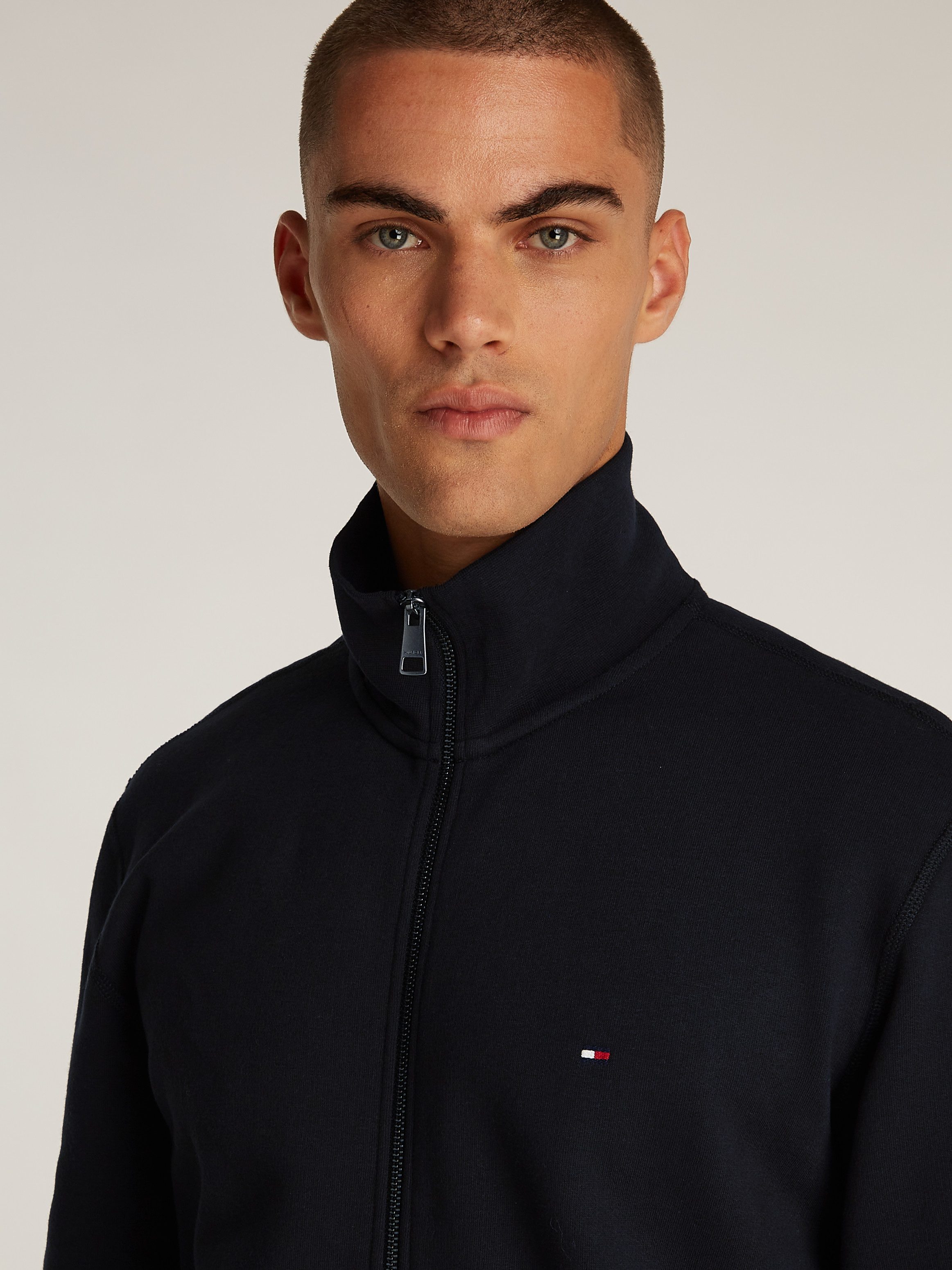 Tommy Hilfiger Sweatvest ESSENTIAL FLEECE ZT STAND COLLAR