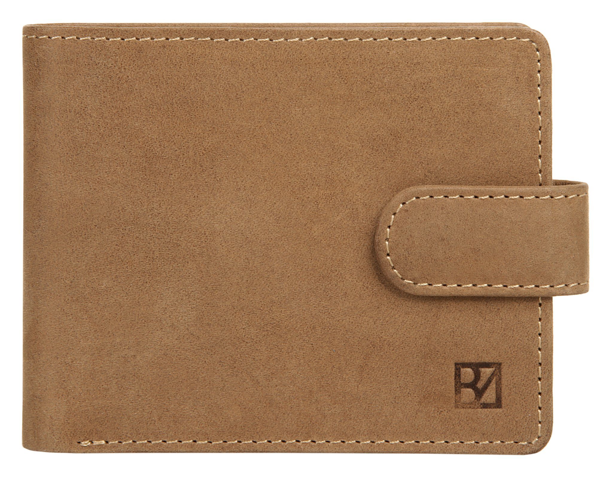 BODENSCHATZ Portemonnee BICOLOUR echt leder unisex portemonnees bruin