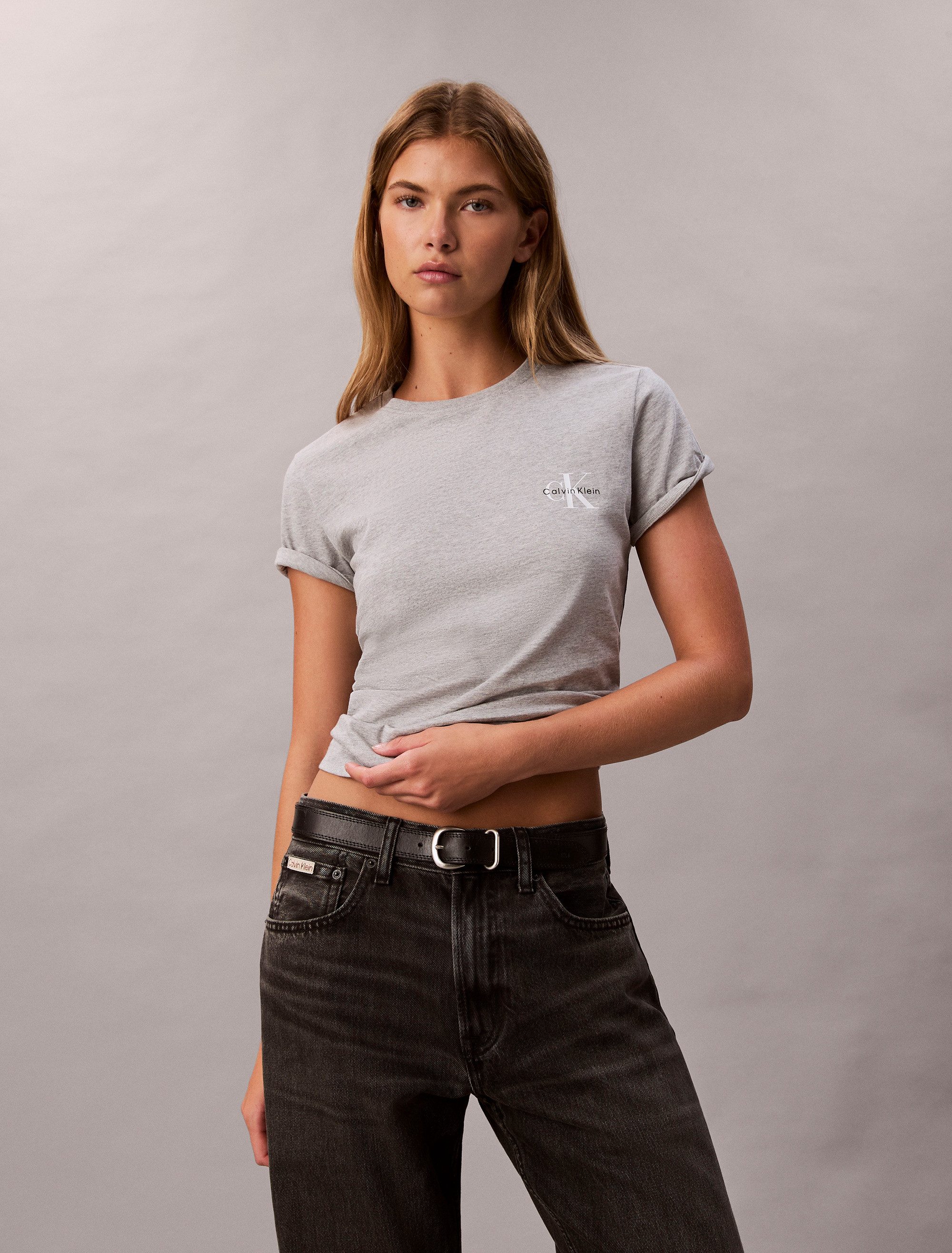 Calvin Klein T-shirt A- Logo CN 2 Pack Tee (Set van 2)