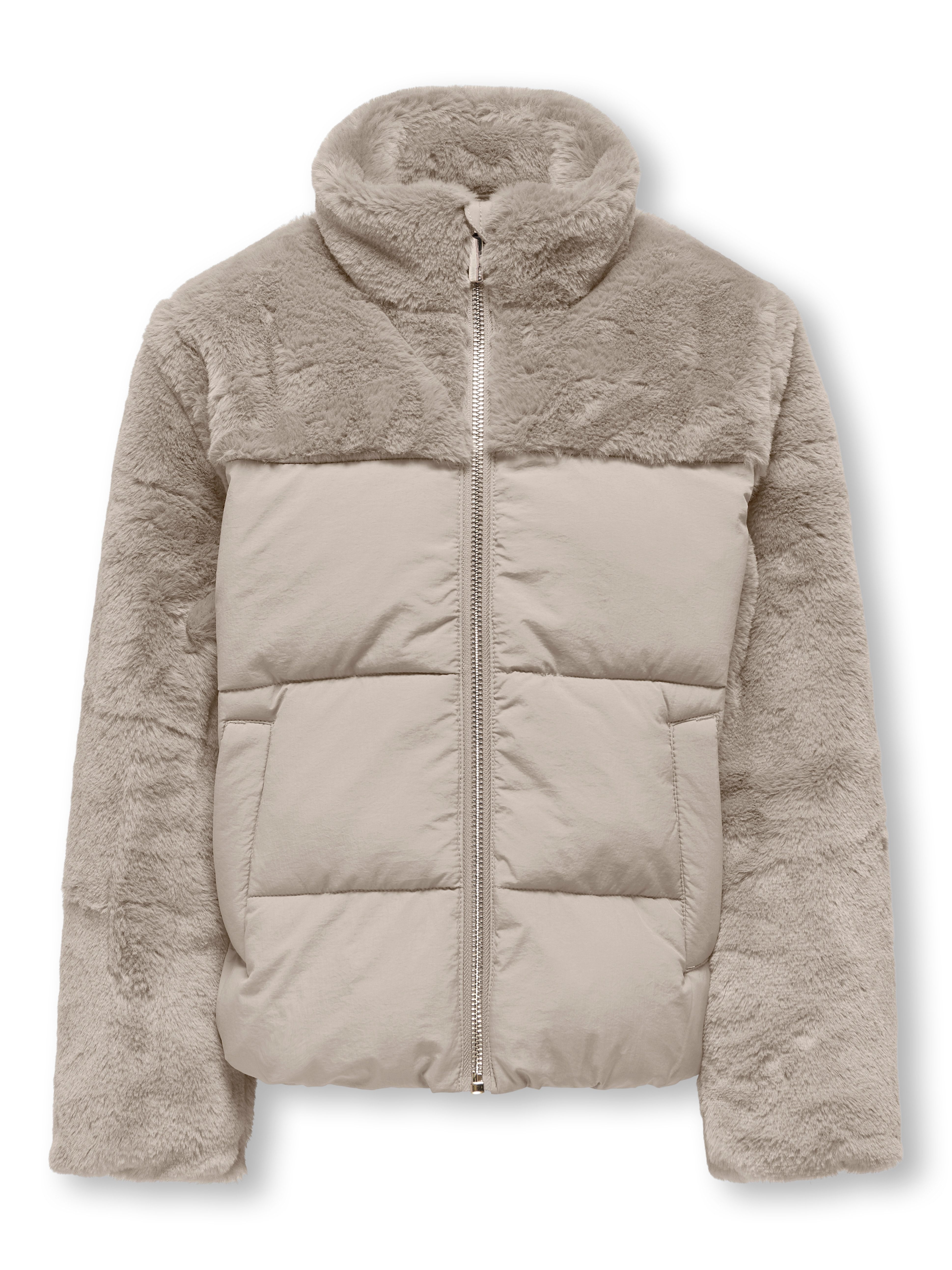 KIDS ONLY Gewatteerde jas KOGWANJA FUR PUFFER MIX COAT OTW