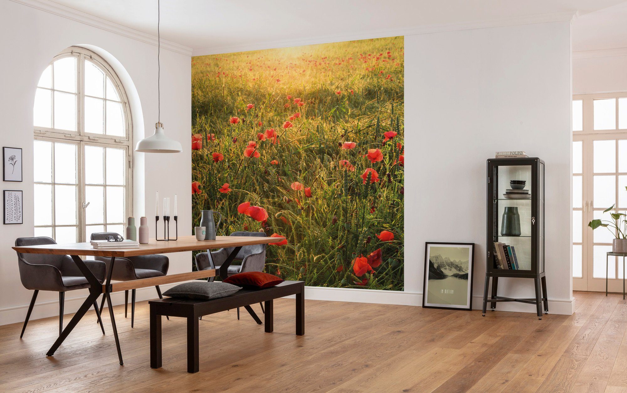 Komar Vliesbehang Digitale print vlies - Poppy World - Afmeting 250 x 280 cm (5 stuks)