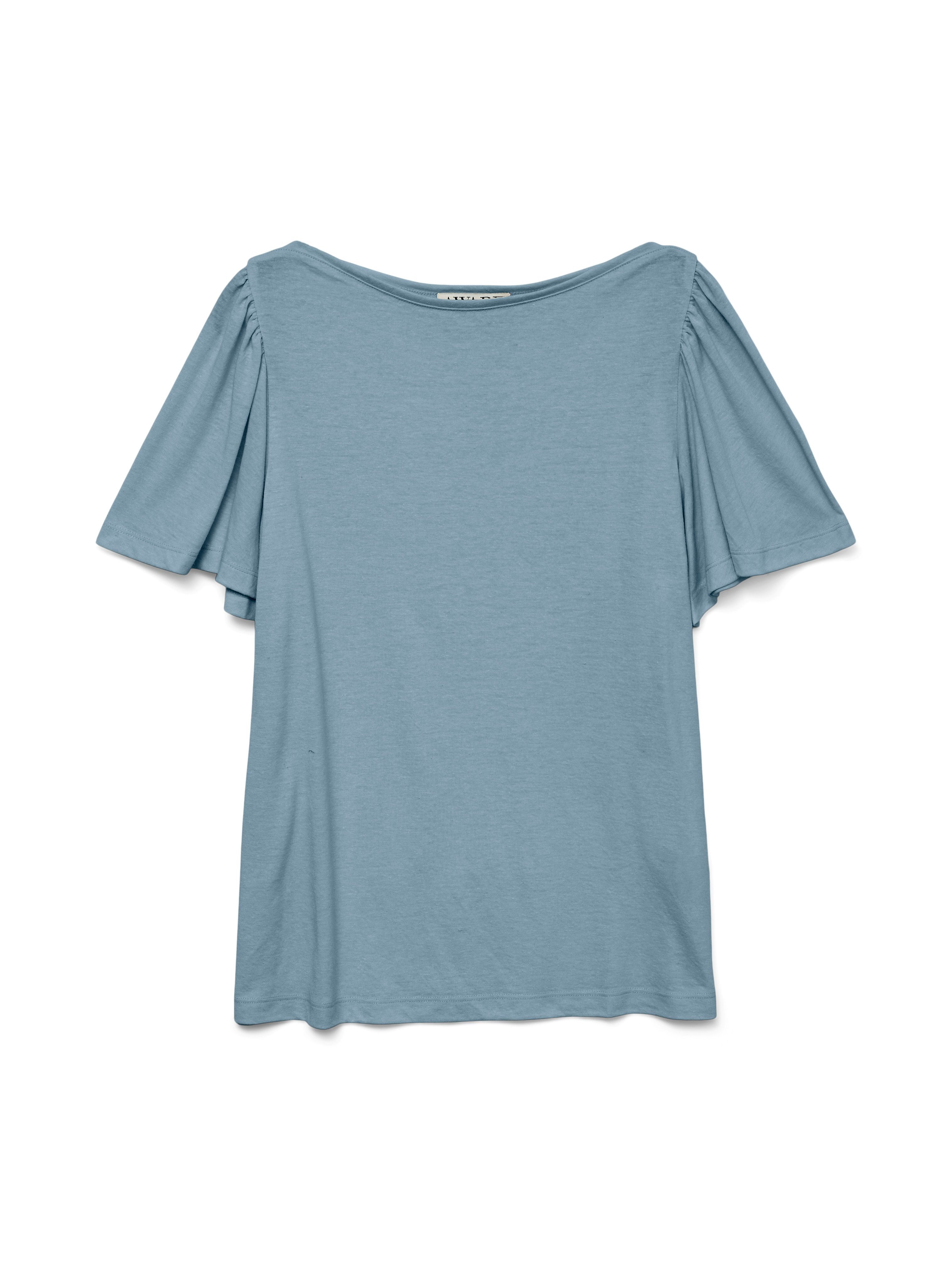 Vero Moda Shirt met korte mouwen VMPALOMA ONELLA SS BOATNECK TOP VMA NOOS