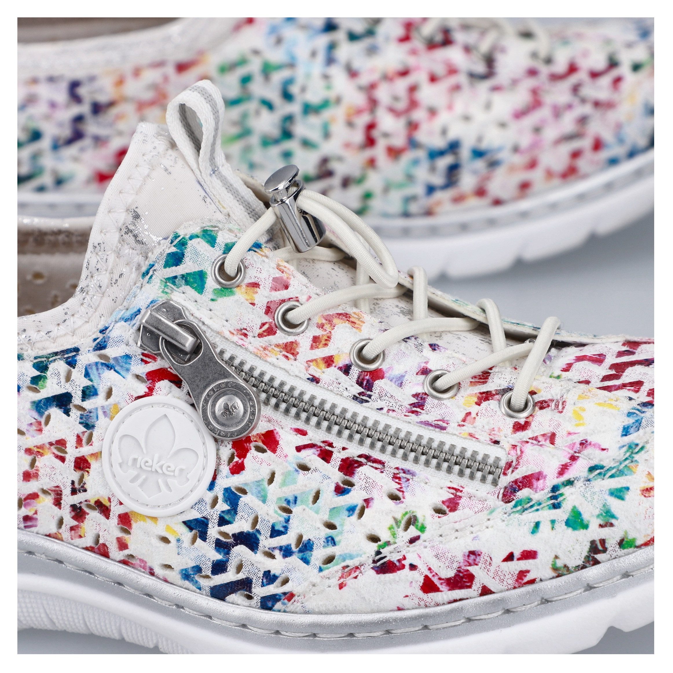 Rieker Slip-on sneakers , instapschoen, vrijetijdssneaker, lage schoen met memosoft-inrichting