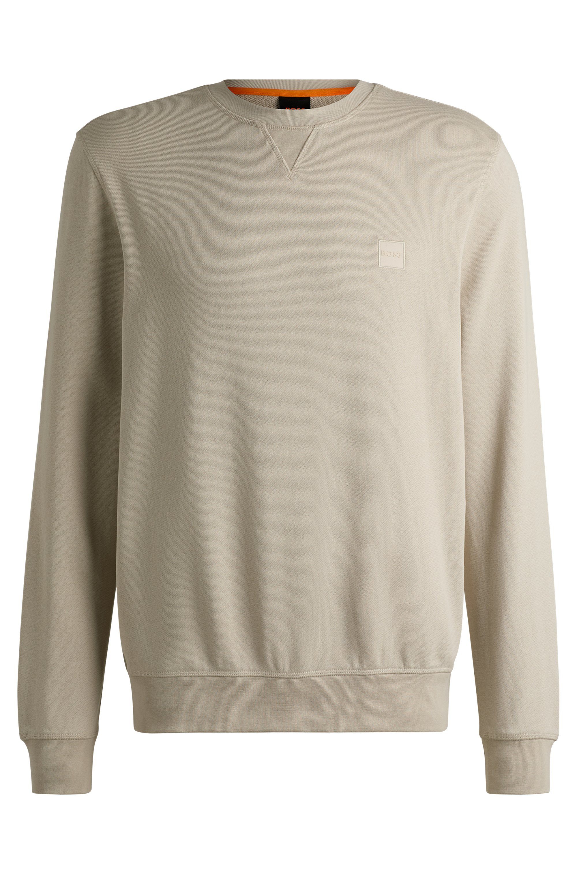Boss Orange Sweatshirt Westart met boss logo-patch