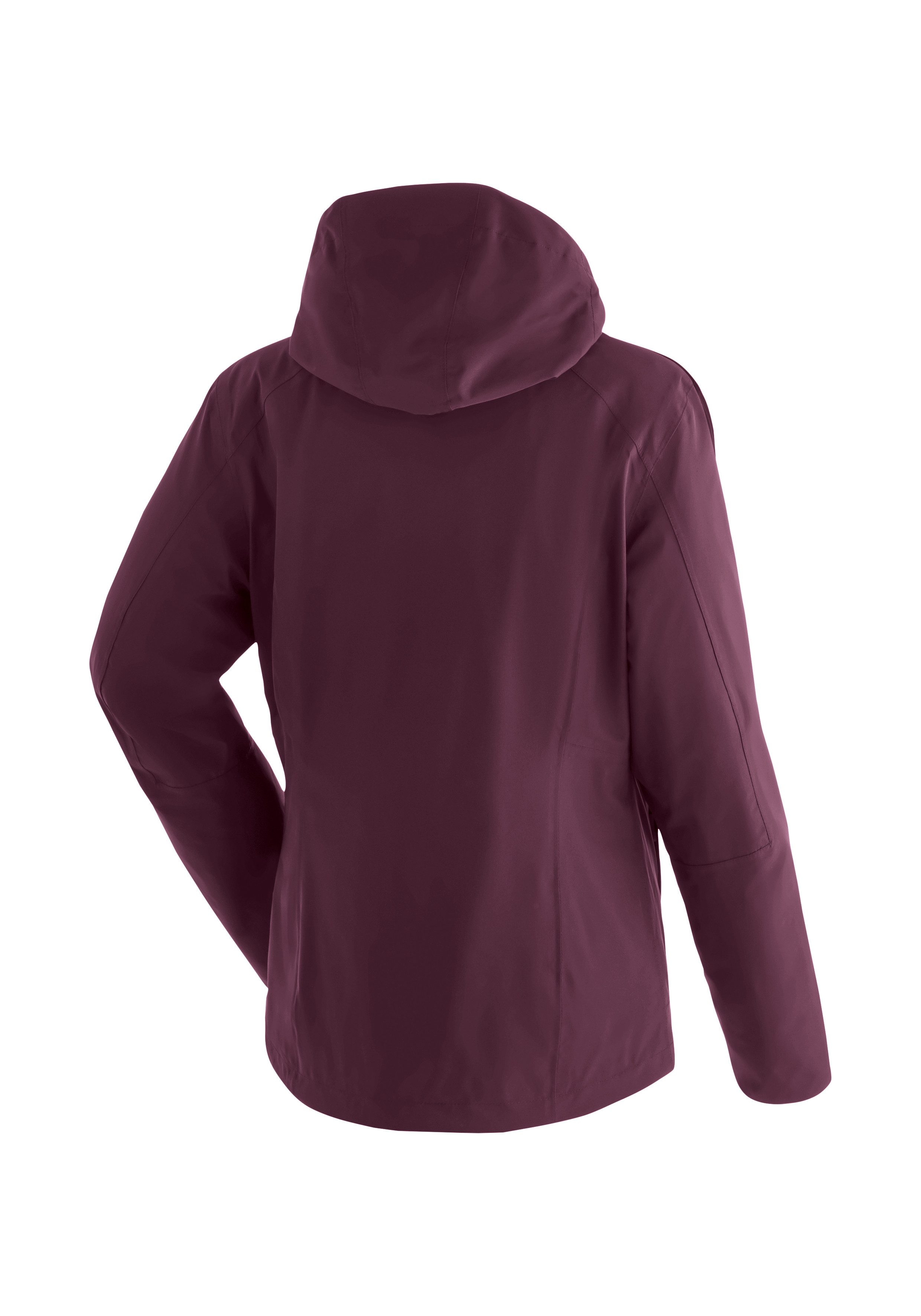 Maier Sports Functioneel jack Lisbon 3in1 Dames Regenjas, gewatteerde Winterjas, wind/waterdicht, Reg. Fit