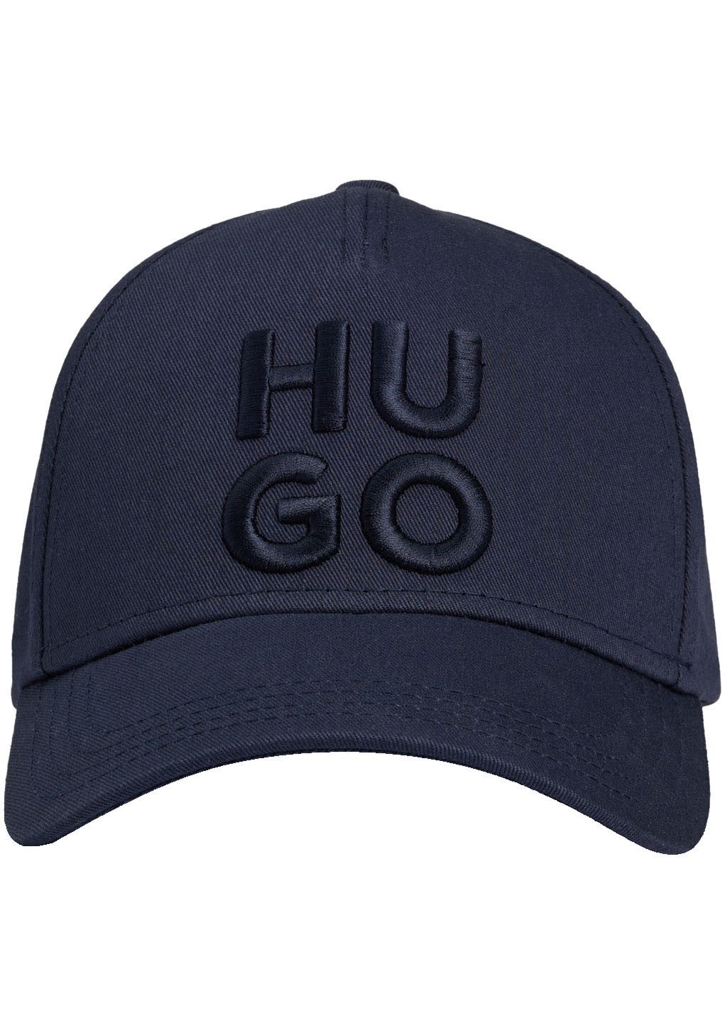 HUGO Aansluitende pet Jude-Stacked met 3d logo borduursel, verstelbare sluiting, unisex