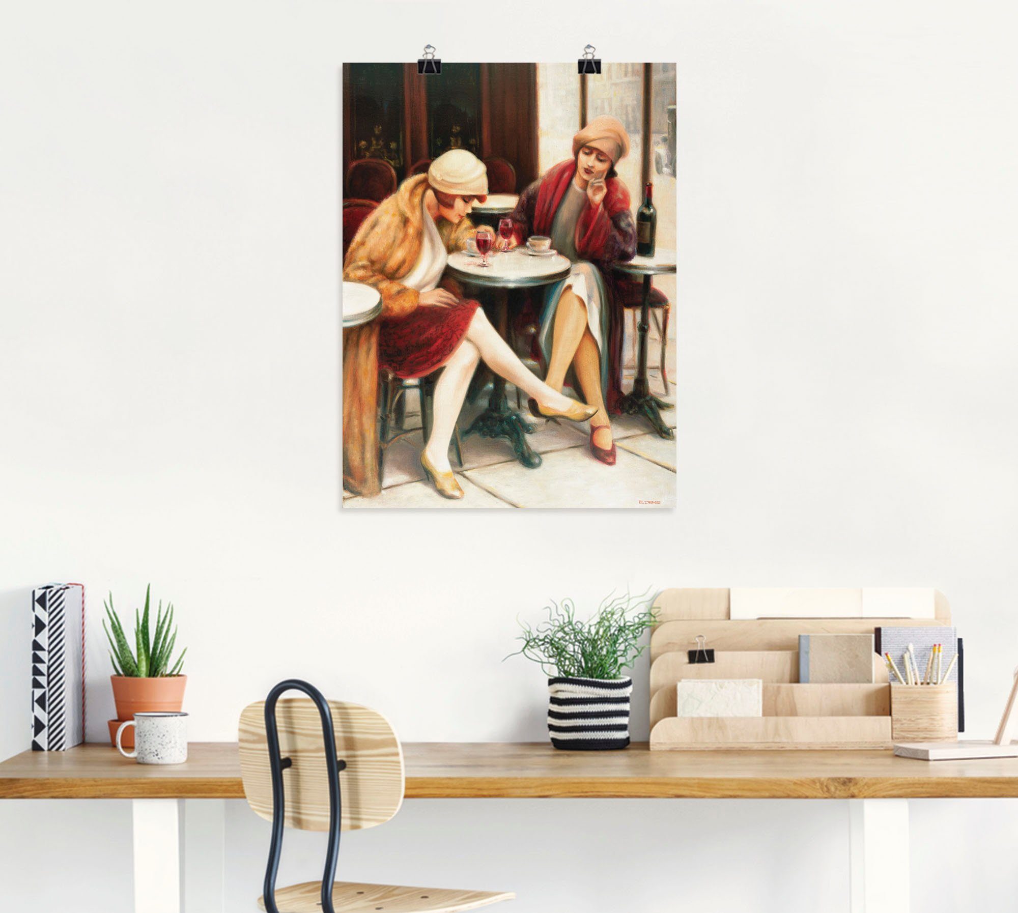Artland Artprint Cafe II als artprint op linnen, poster in verschillende formaten maten