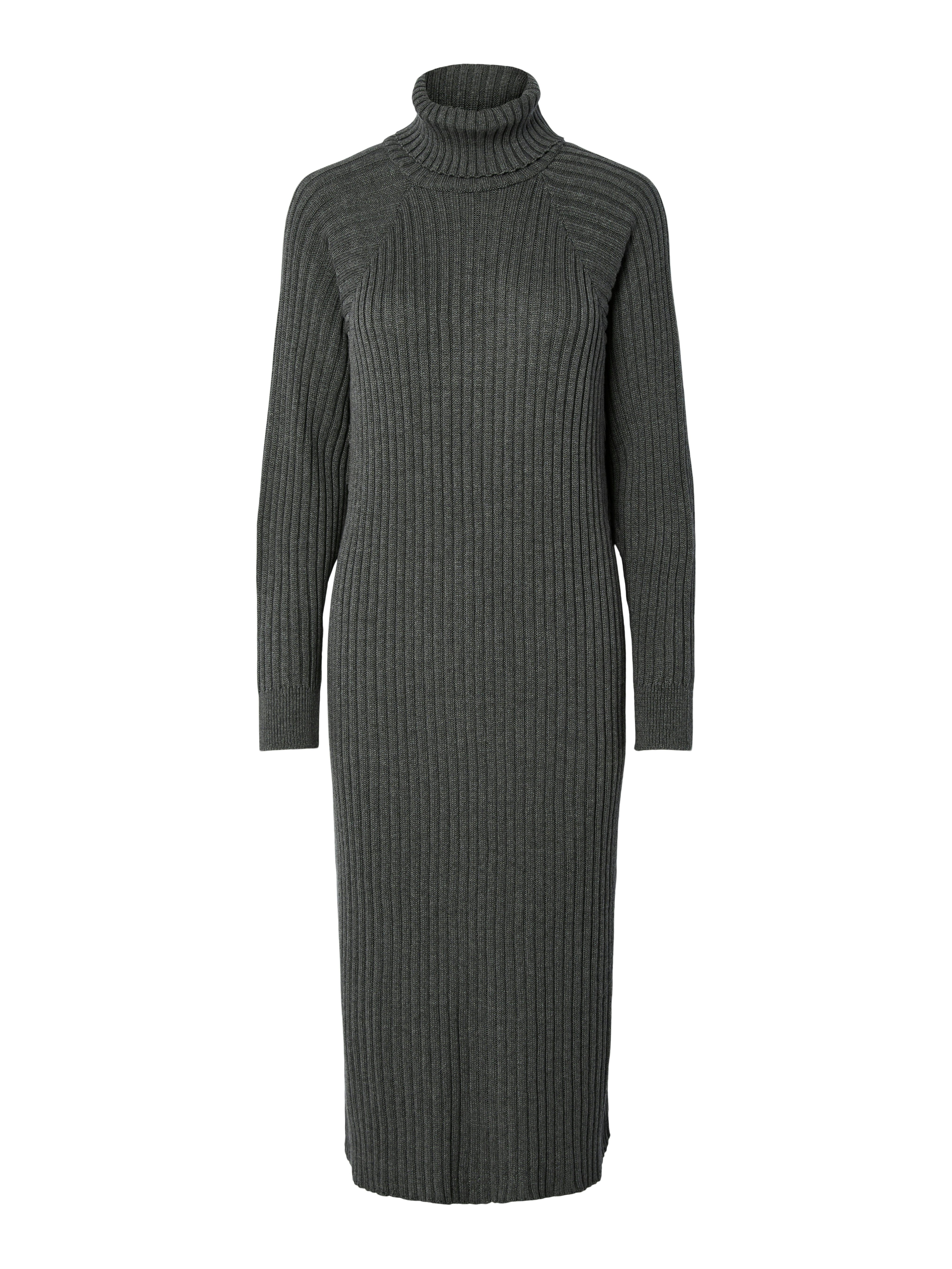 Y.A.S Gebreide jurk YASMAVI KNIT MIDI ROLLNECK DRESS