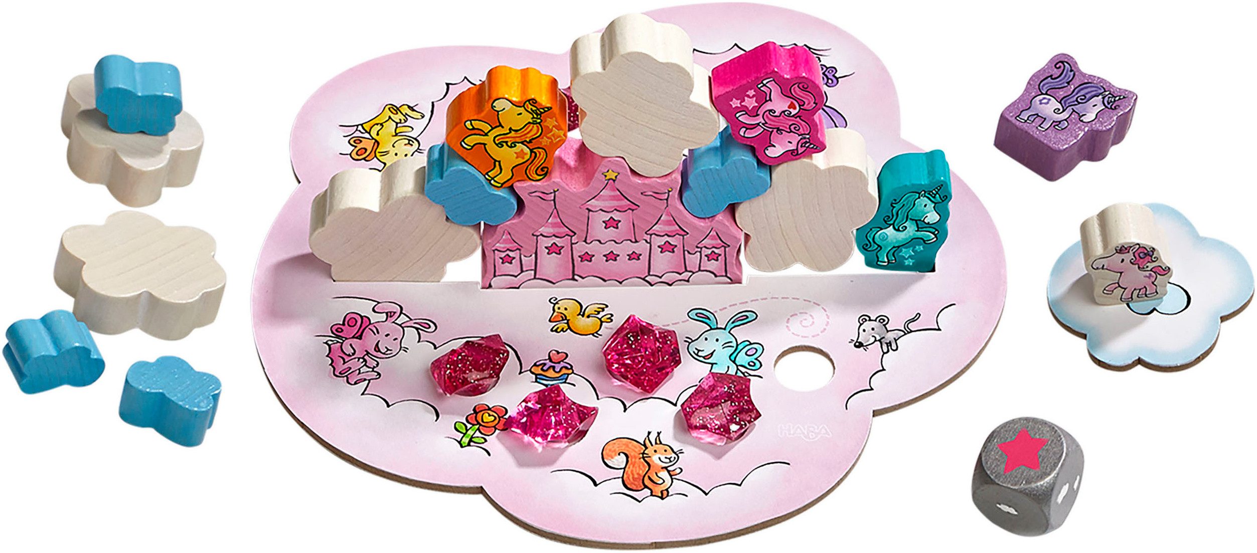 Haba Spel Eenhoorn Flonkerglans - Stapelwolken