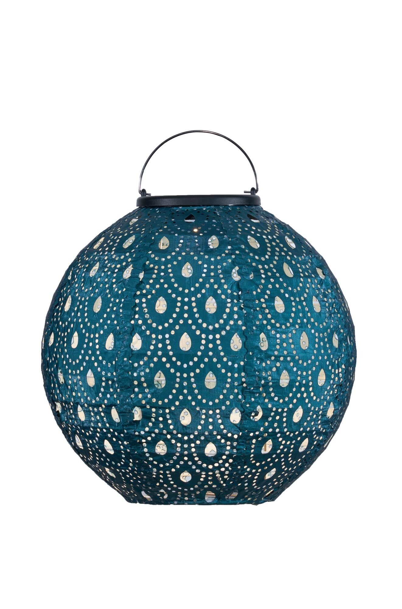 Pauleen Led-solarlamp Sunshine Charm lampion solar blauw Tyvek vlies