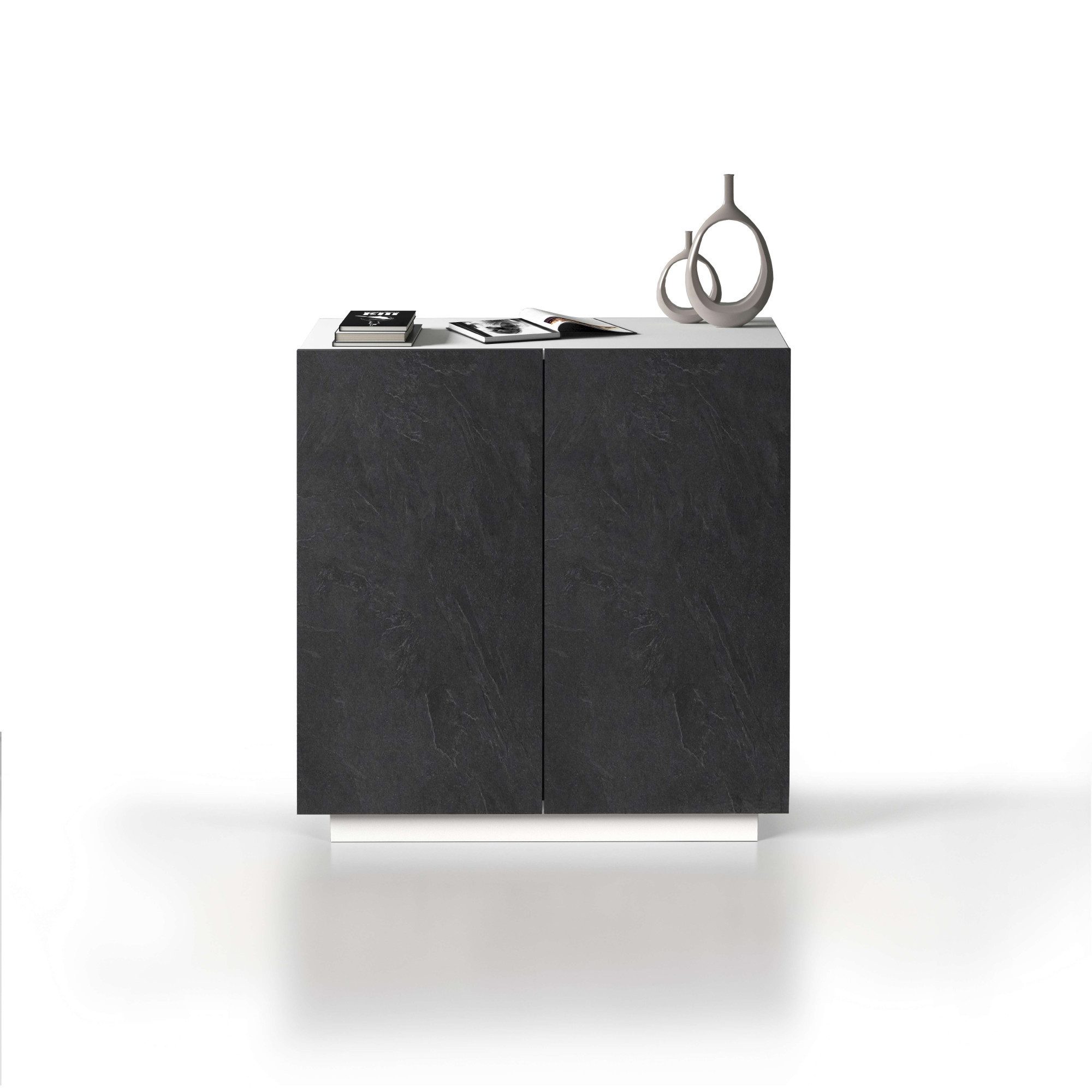 INOSIGN Archiefkast Coro, Multifunctionele kast, Bureaukast met 2 deuren & verstelbare legplanken, hoogte 86 of 166 cm, made in italy
