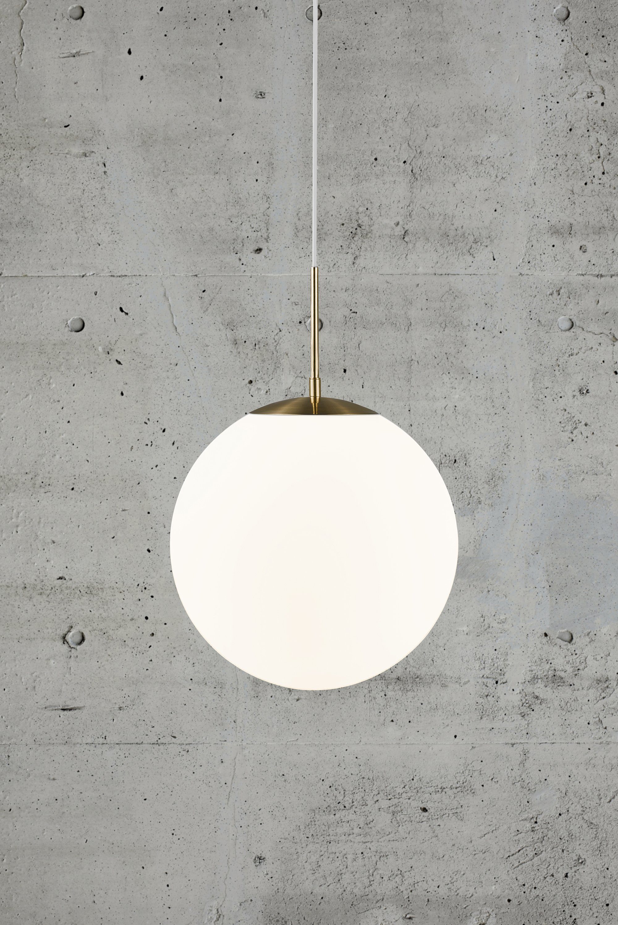 Nordlux Hanglamp Grant Hanglamp, met de mond geblazen glas, messing stijl