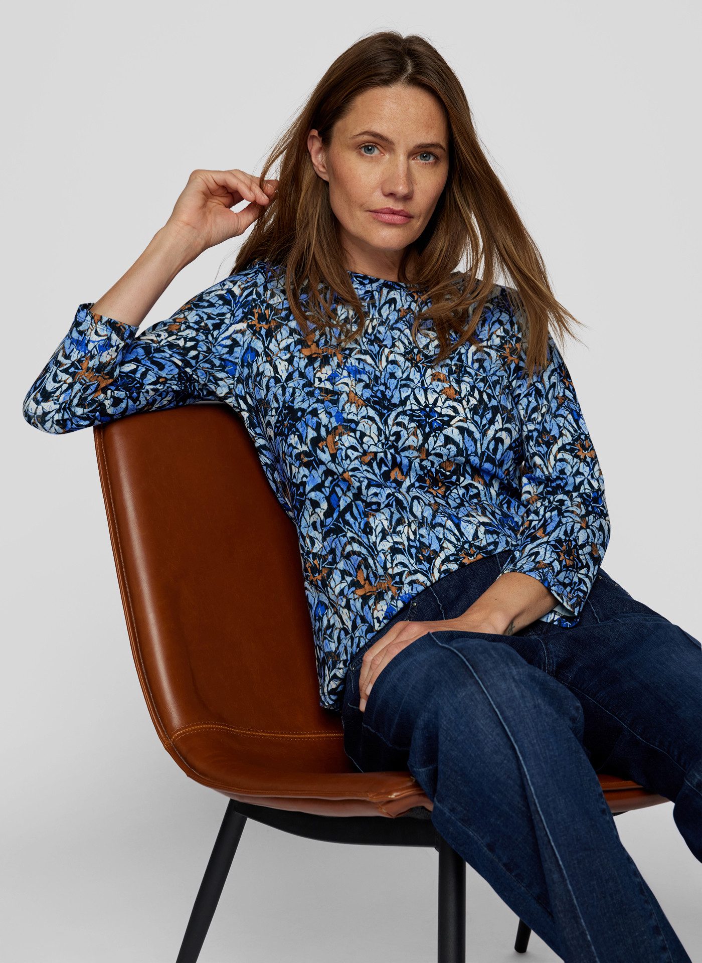 Rabe Shirt met 3/4 mouwen met gebloemde all-over print