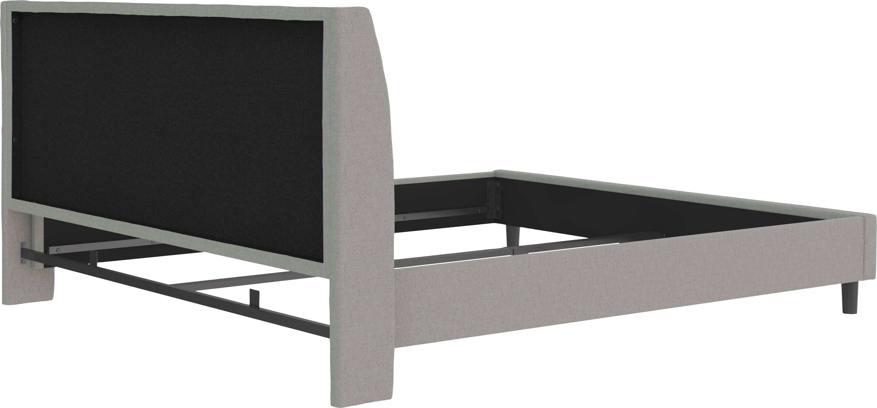 Home affaire Gestoffeerd bed Kempton met ruitencapitonnage, zacht verdikt, ligoppervlak 140x200 of 180x200 cm (1-delig)