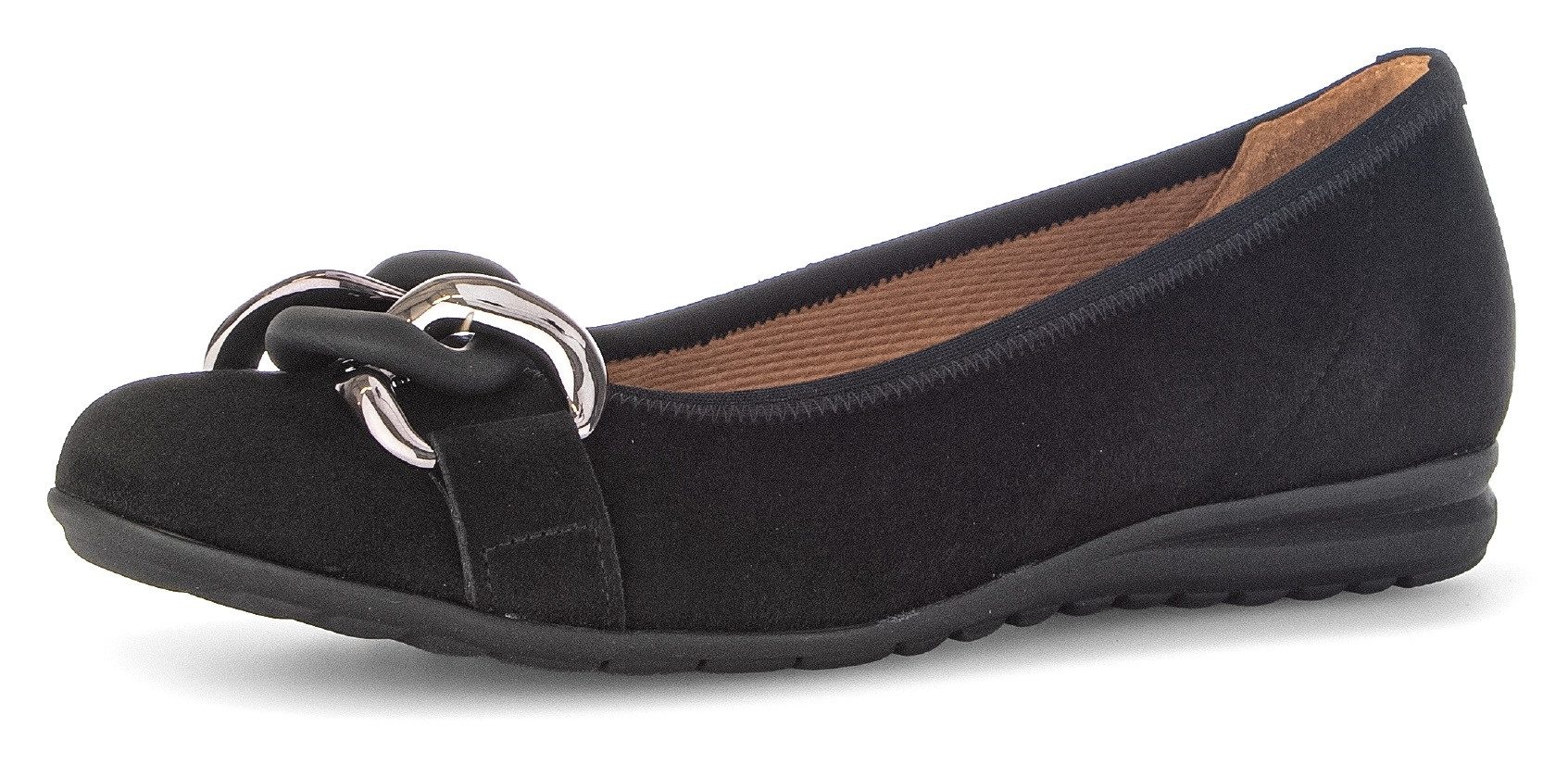 Gabor Ballerina's Florence , sleehak, comfortabele schoen, slipper, zakelijke schoen in breedte g (=wijd)
