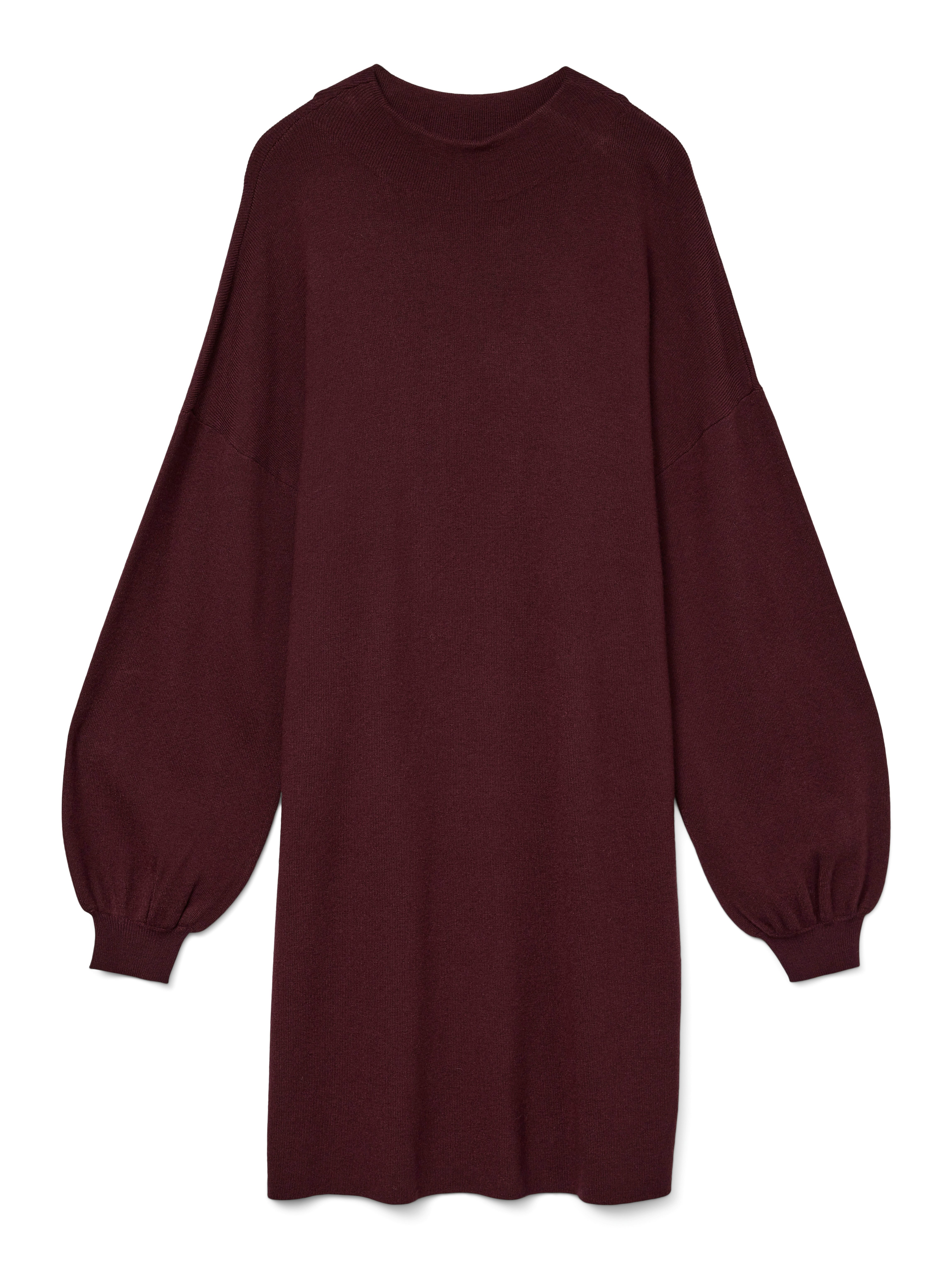 Vero Moda Gebreide jurk VMNANCY LS FUNNELNECK DRESS GA NOOS