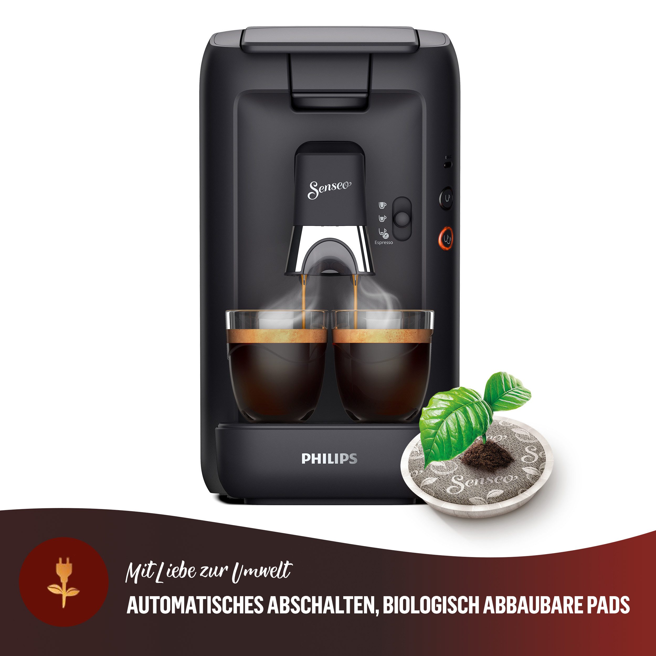 Senseo Koffiepadautomaat Maestro CSA260/60, met drie koffie-instellingen