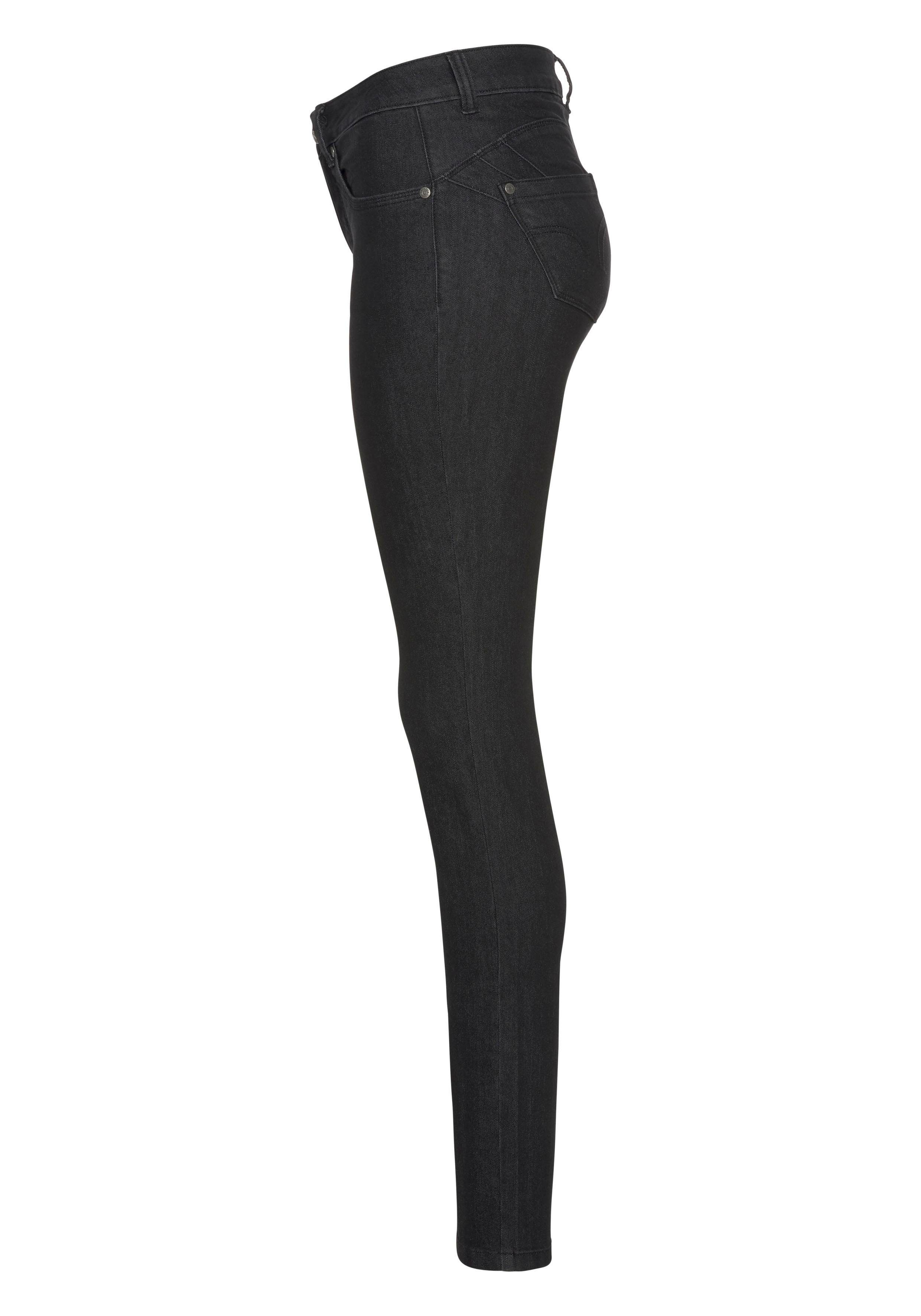 Arizona Skinny fit jeans Shaping skinny pasvorm, normale taille, in stretchkwaliteit, used-look
