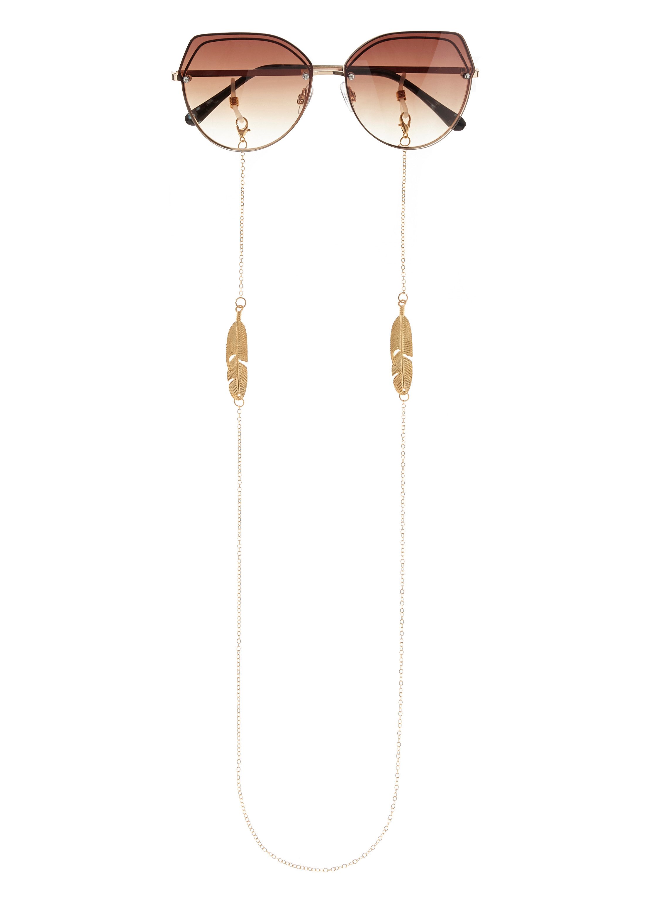 Lascana Brilketting Fijn brillenband met veerornament
