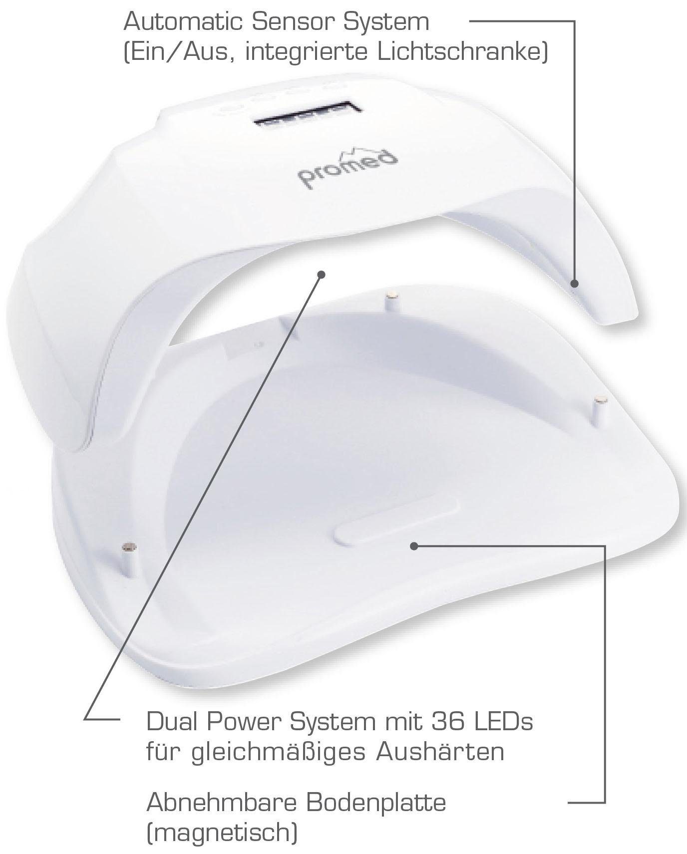 promed Nageldroger UVL-54, All-In voor het uitharden van uv+led gel en acryl