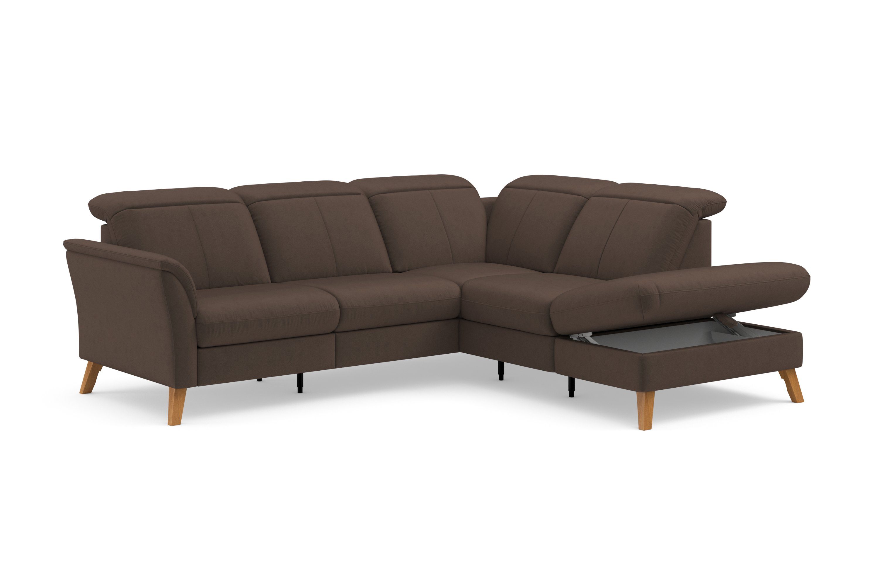 sit&more Hoekbank Romero L-vorm naar keuze met of zonder tv-functie, slaapfunctie, bedkist