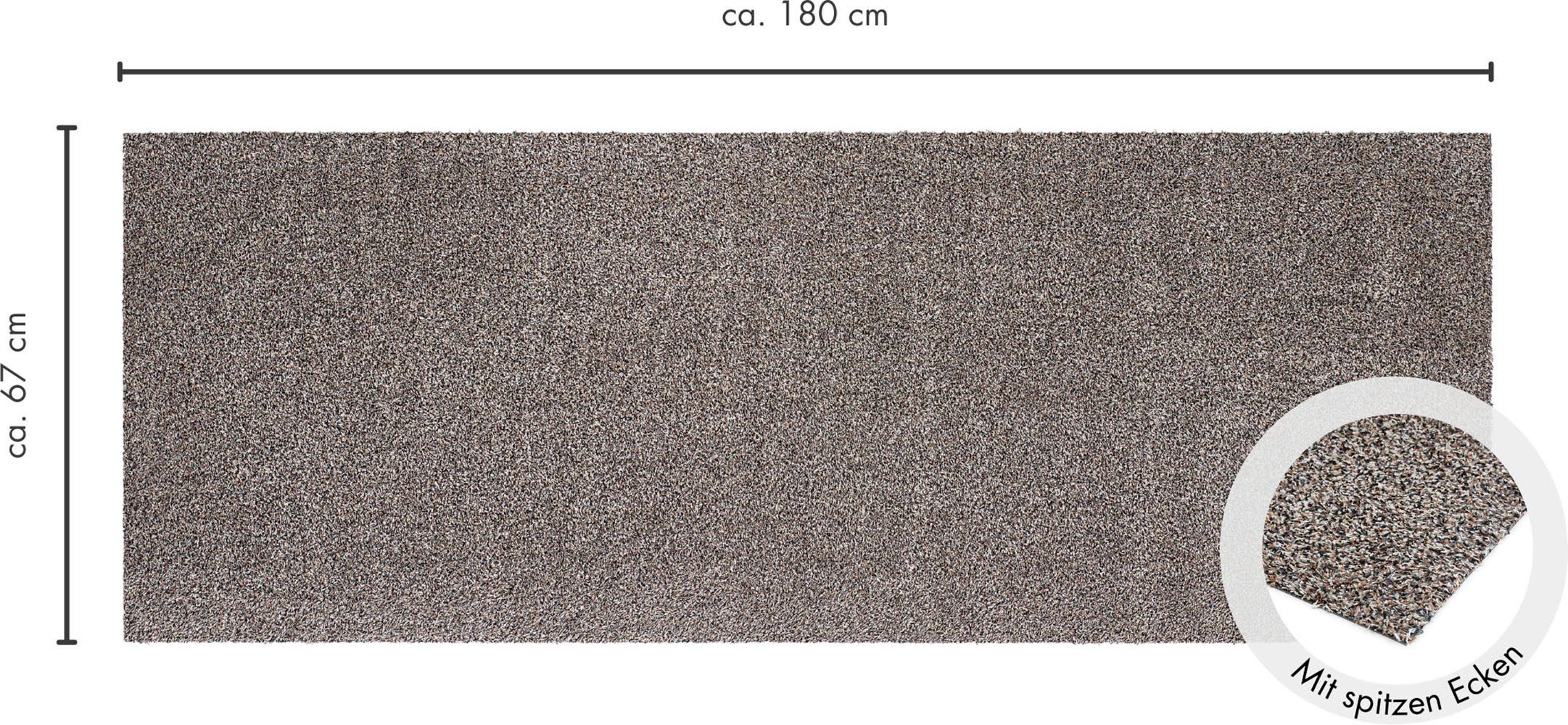 Andiamo Mat Samson, Made in Netherlands Vuilafstotende mat, wasbaar, antislip, ook verkrijgbaar als 2-delige set