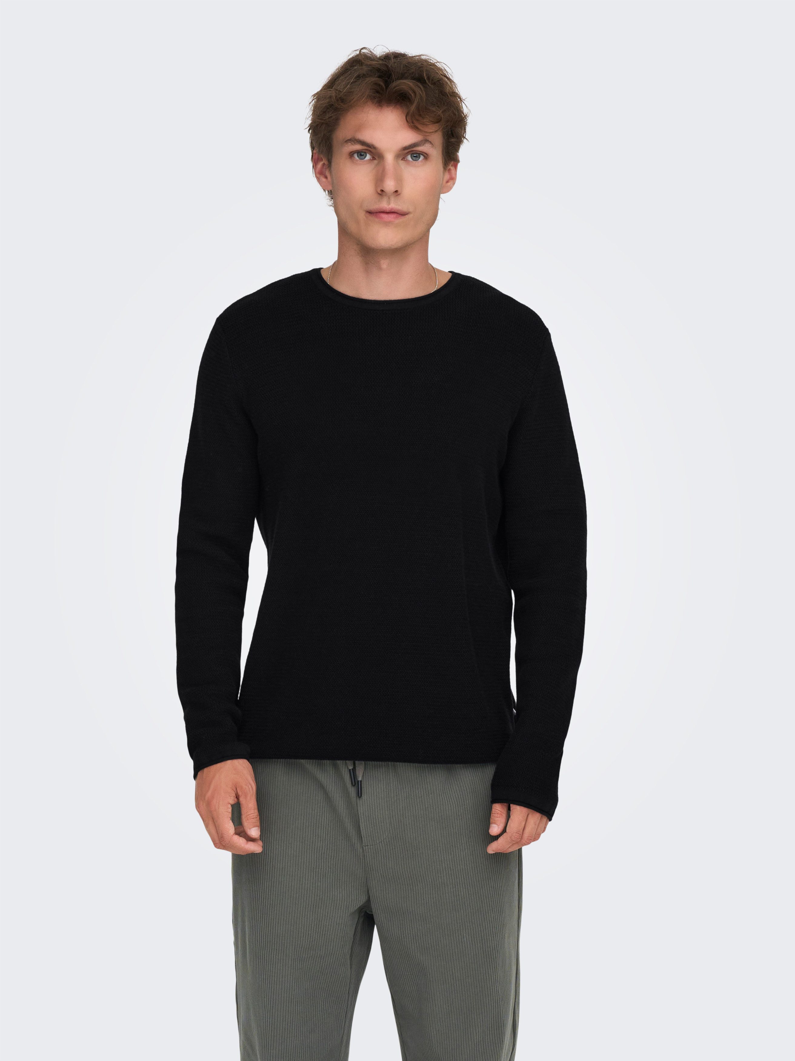 ONLY & SONS Gebreide trui ONSERIC REG 12 STRUC CREW KNIT