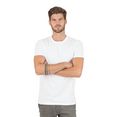 trigema slim-fit t-shirt van deluxe-katoen wit