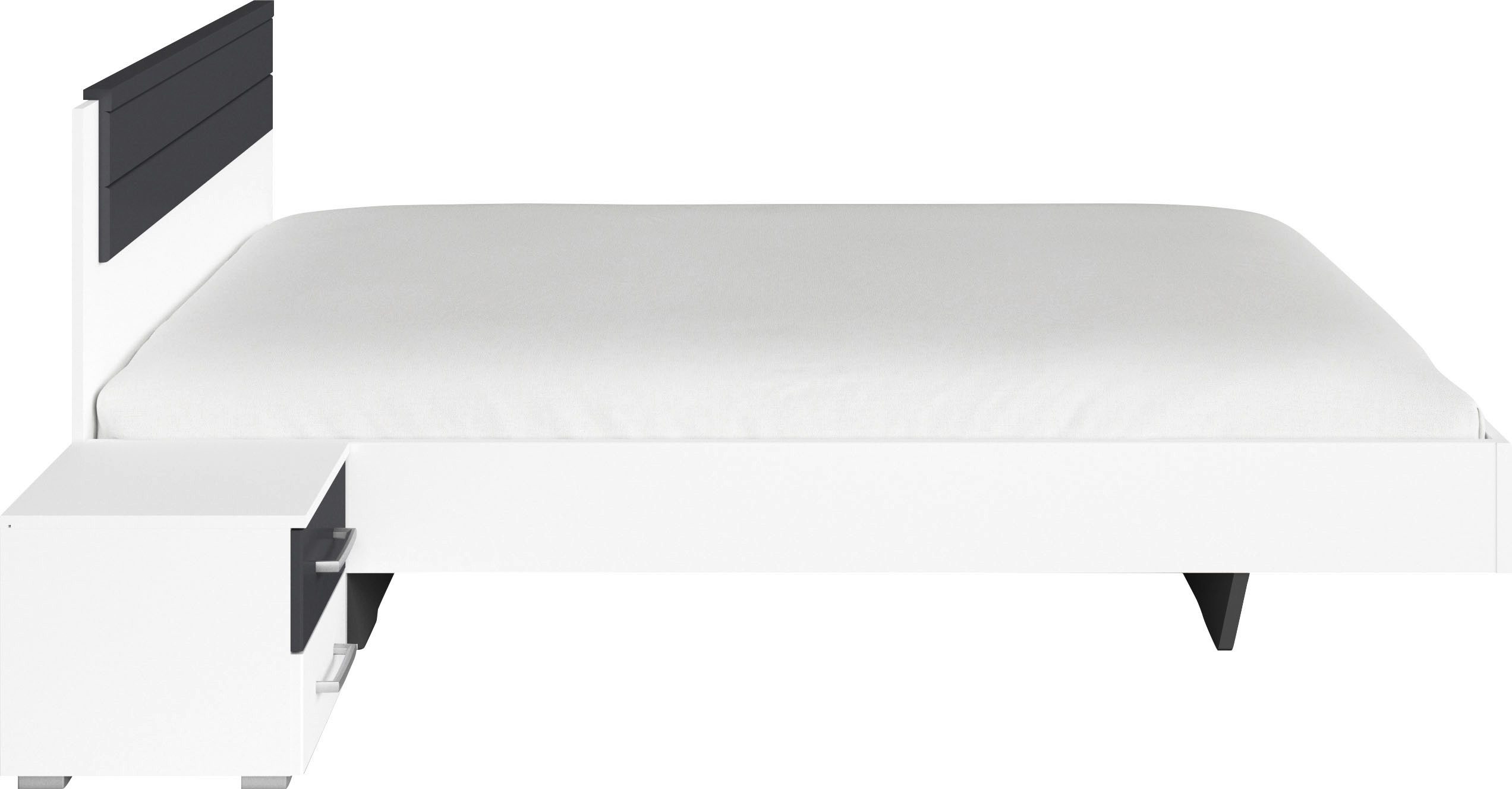 rauch Ledikant Tweepersoons futonbed BARCELONA in zwevende look (set, 3-delig)