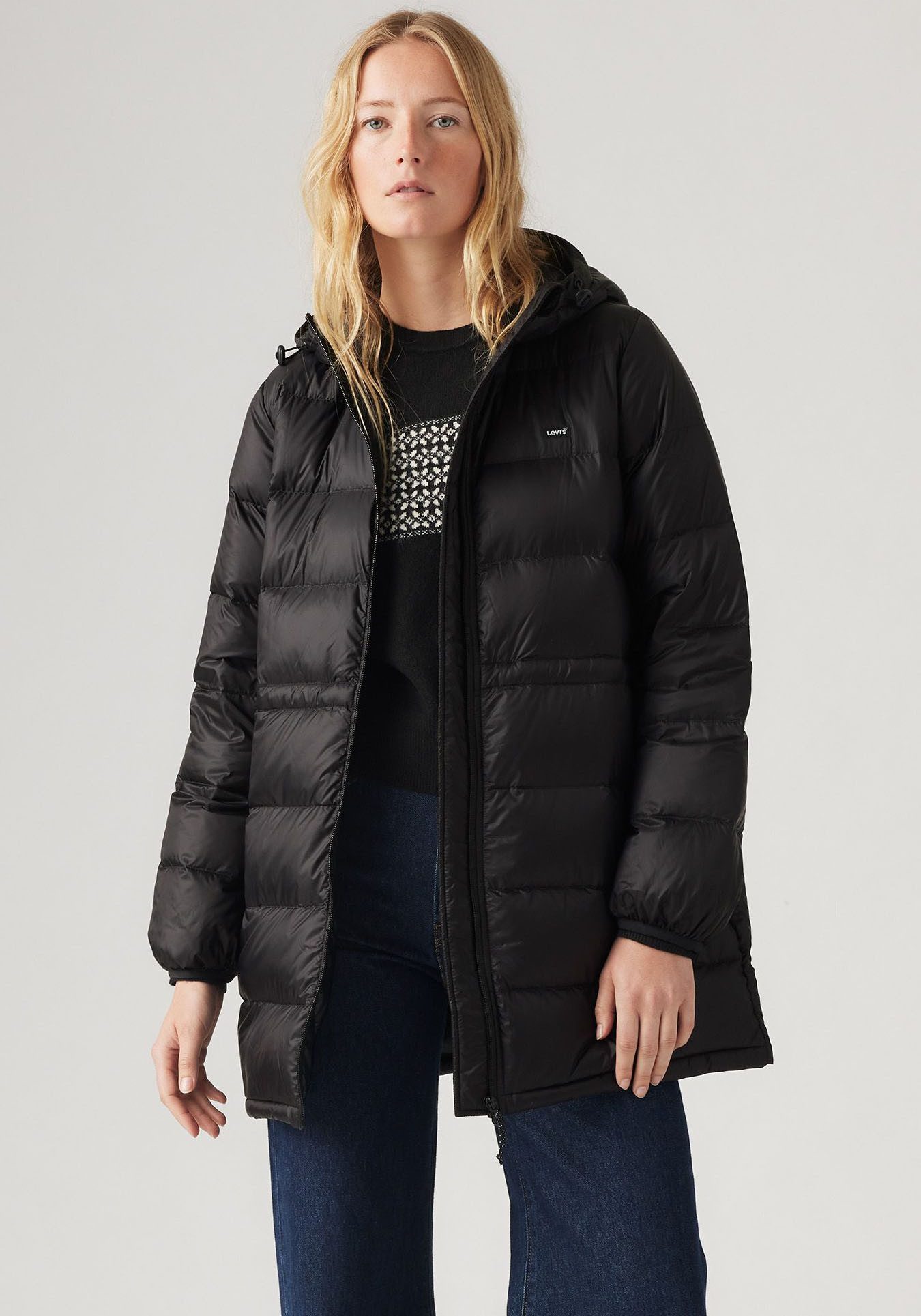 Levi's Gewatteerde jas POLLY MIDI PUFFER met praktische zakken
