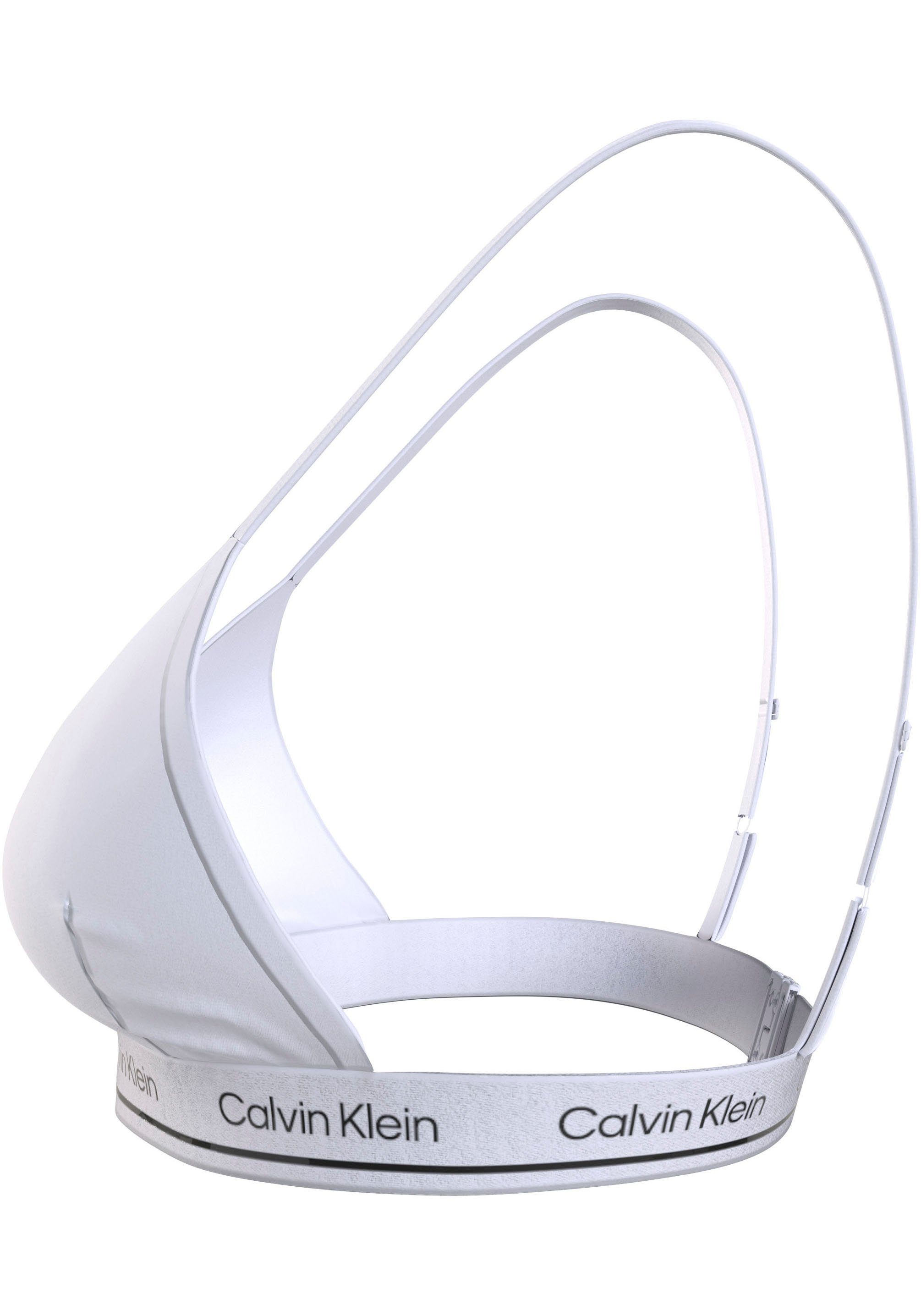 Calvin Klein Swimwear Triangel-bikinitop TRIANGLE-RP met logo op de onderste band