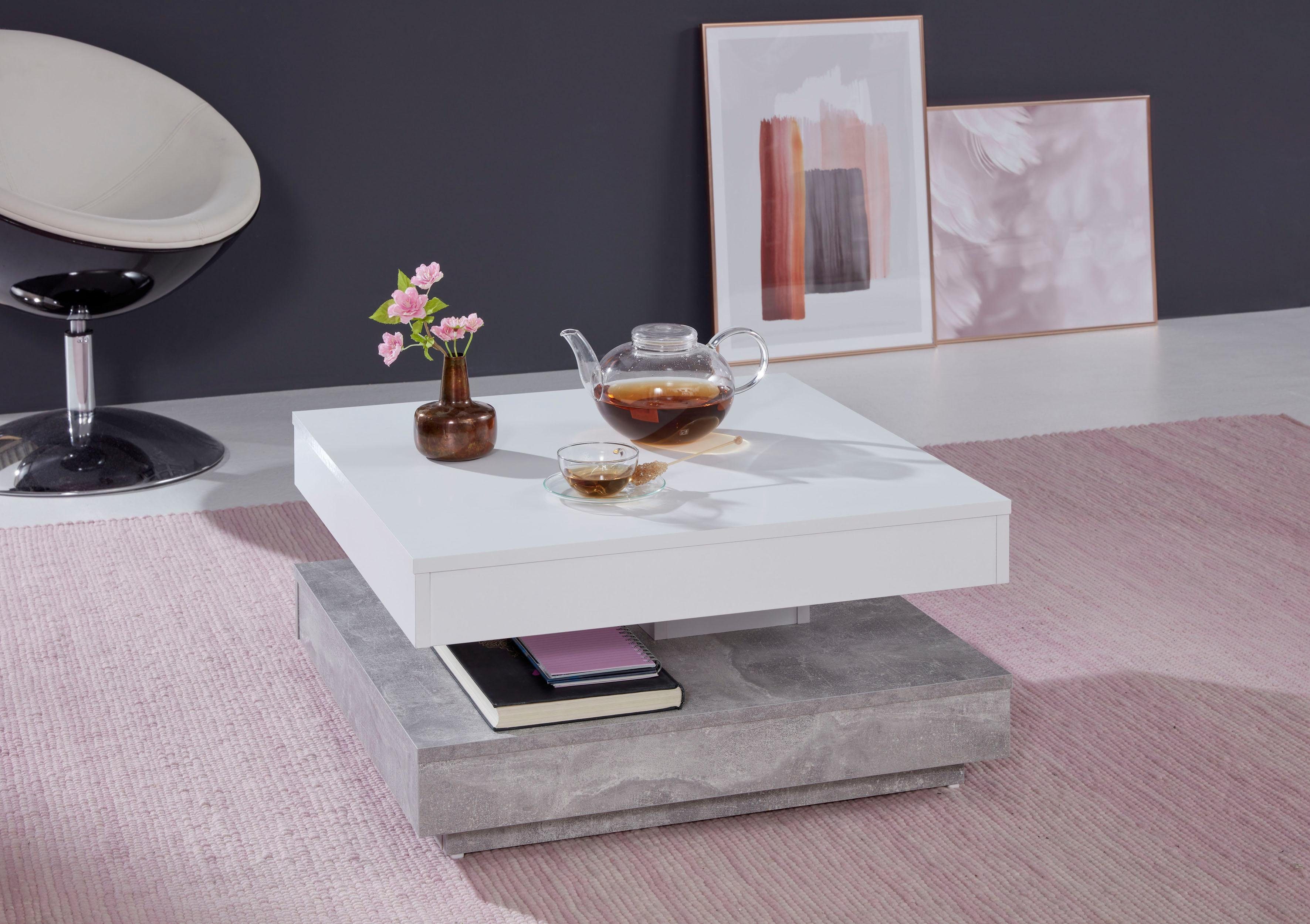 INOSIGN Salontafel Tanum met functie, draaibaar tafelblad