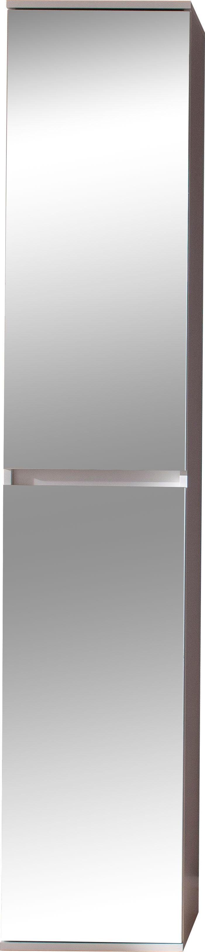 INOSIGN Kledingkast Malcesine met spiegelfront en 7 planken, breedte 37 cm