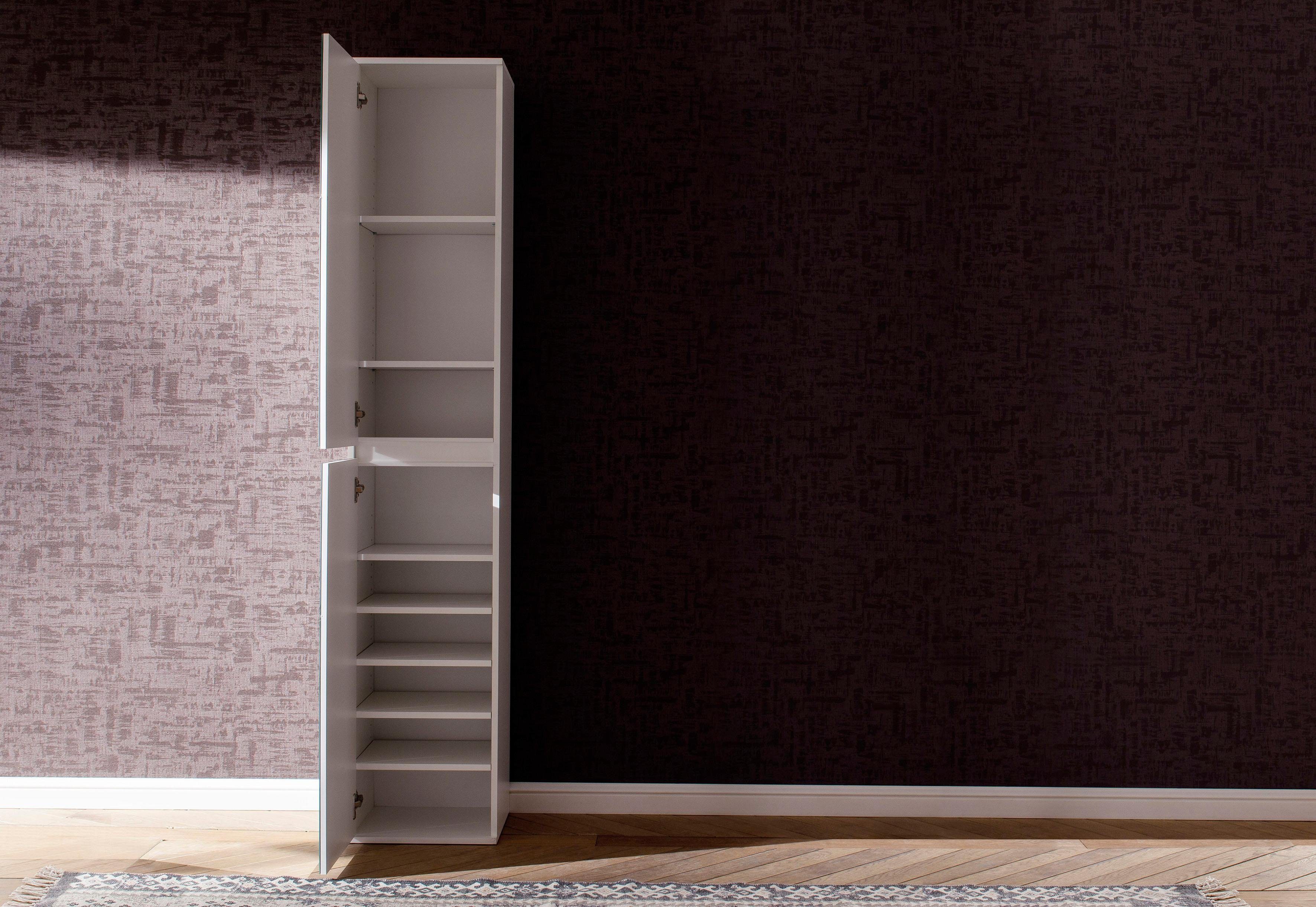 INOSIGN Kledingkast Malcesine met spiegelfront en 7 planken, breedte 37 cm