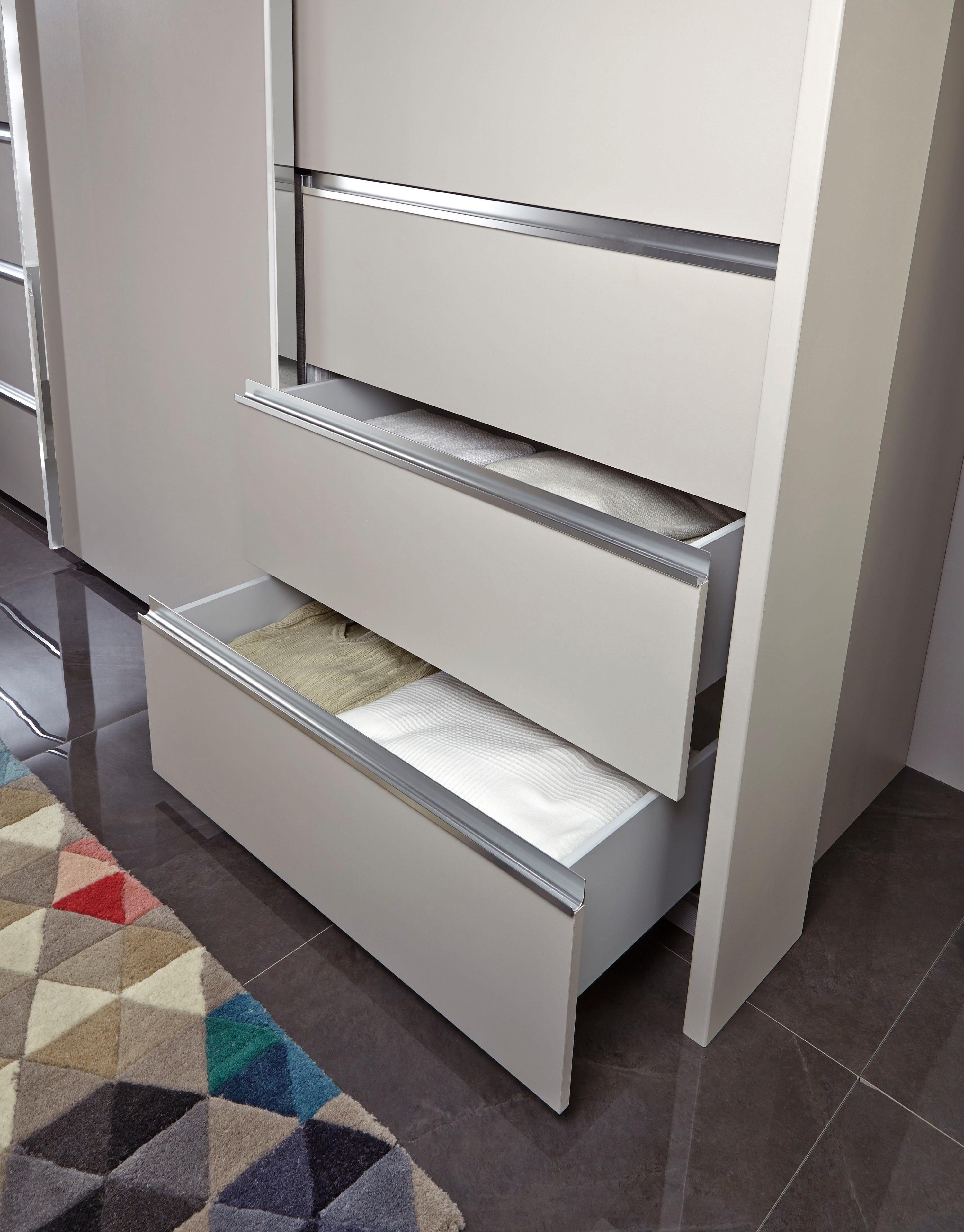 WIEMANN Zweefdeurkast Malibu Breedte 165 cm met glazen front