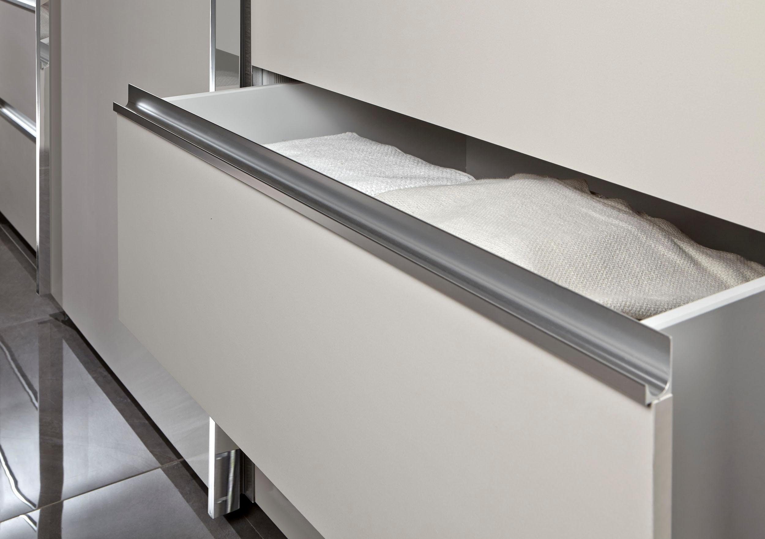 WIEMANN Zweefdeurkast Malibu Breedte 165 cm met glazen front