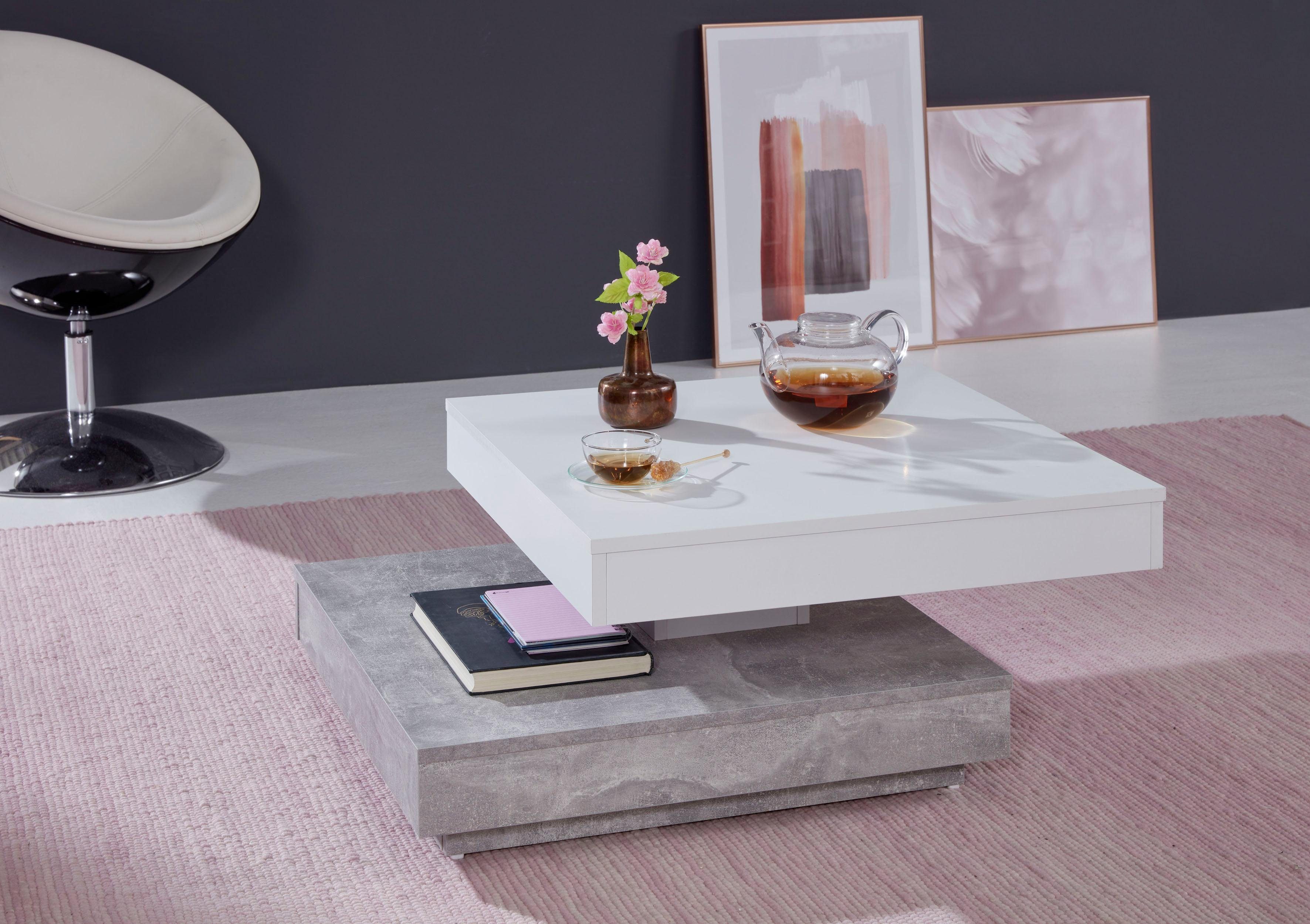 INOSIGN Salontafel Tanum met functie, draaibaar tafelblad
