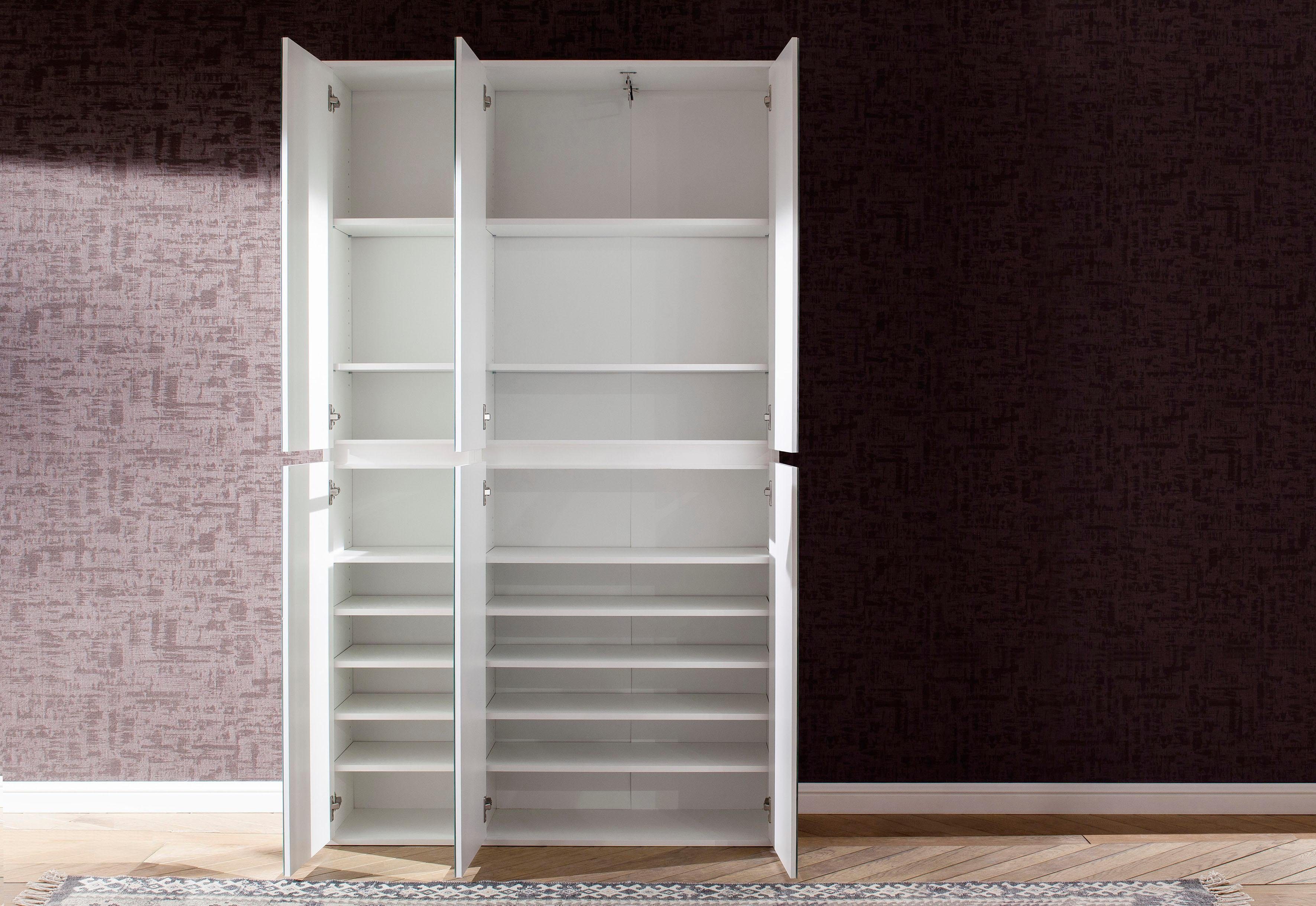 INOSIGN Halmeubelset Malcesine 2 multifunctionele kasten met spiegelglasfronten - (b/d/h) 111/34/191 cm (set, 2-delig)