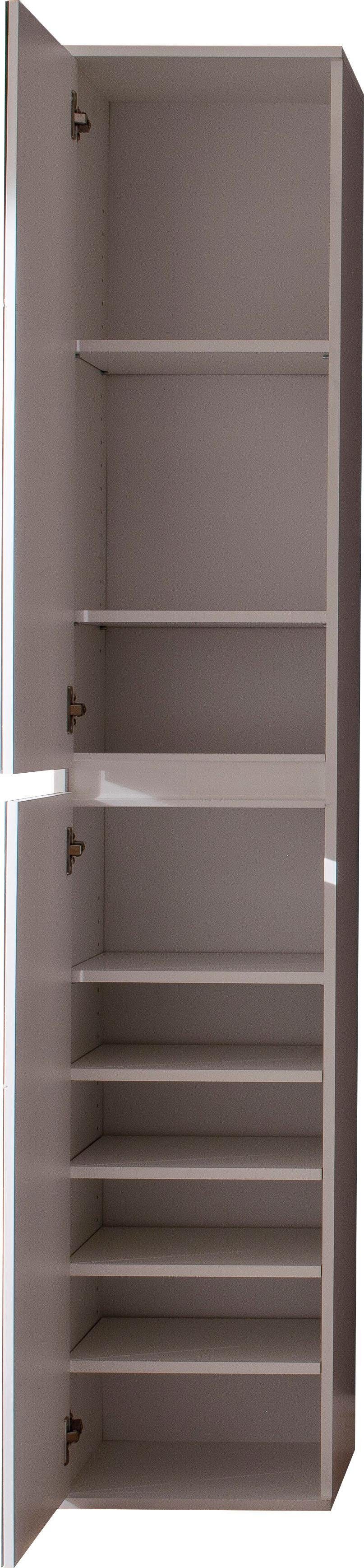 INOSIGN Kledingkast Malcesine met spiegelfront en 7 planken, breedte 37 cm